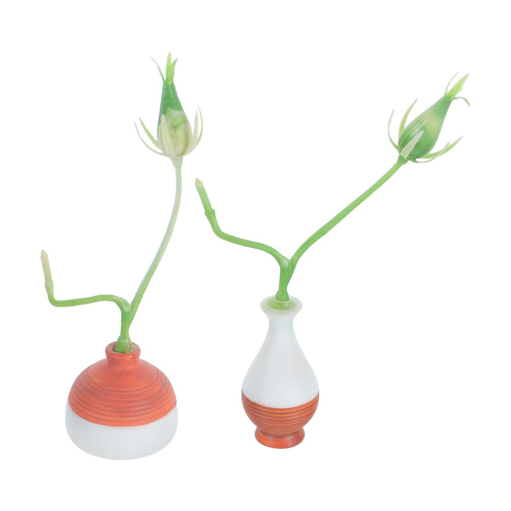 2 Pcs Simulated Bonsai Simulation Gardening Flower Artificial Plants