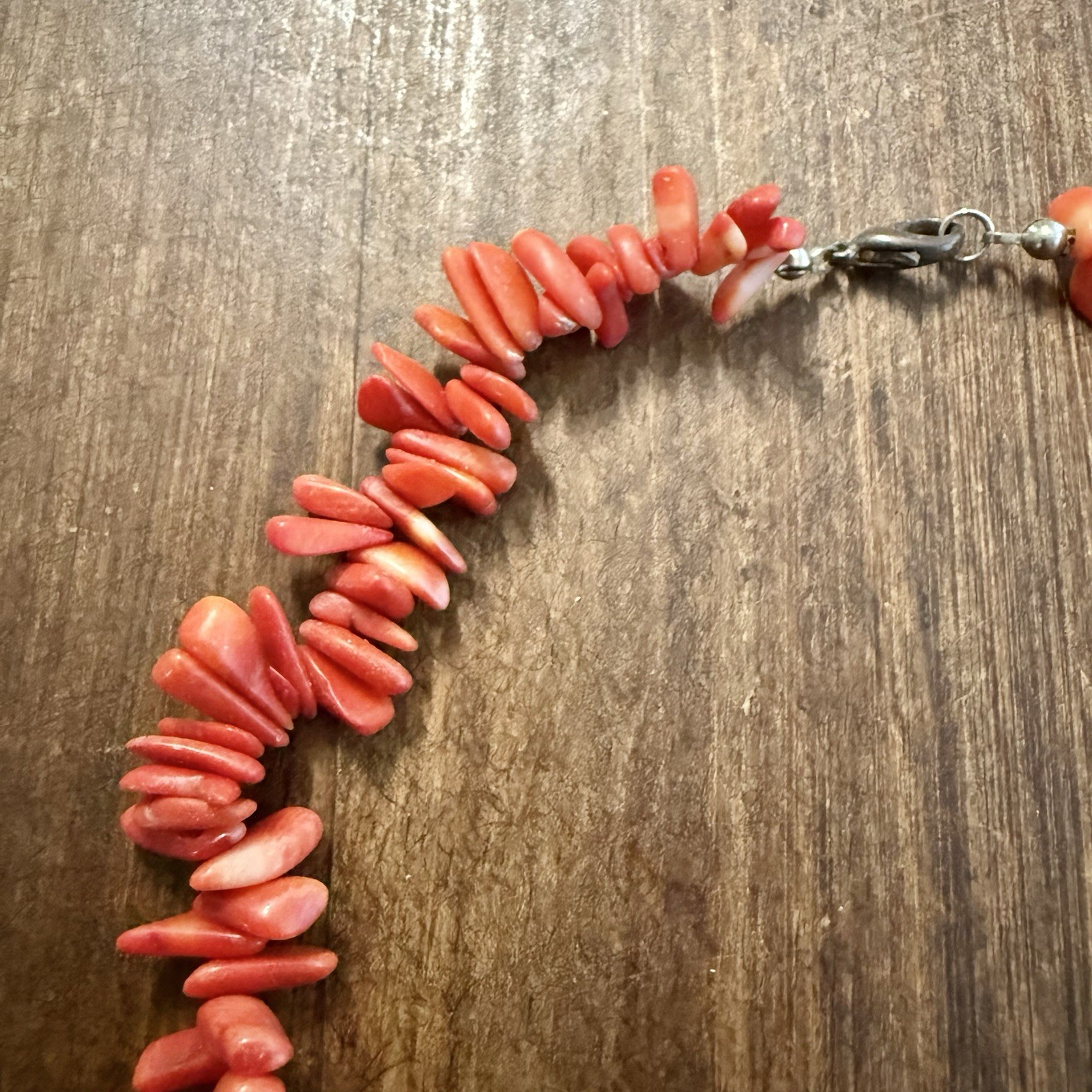 Vintage Red Bamboo Coral Necklace – 22.25”