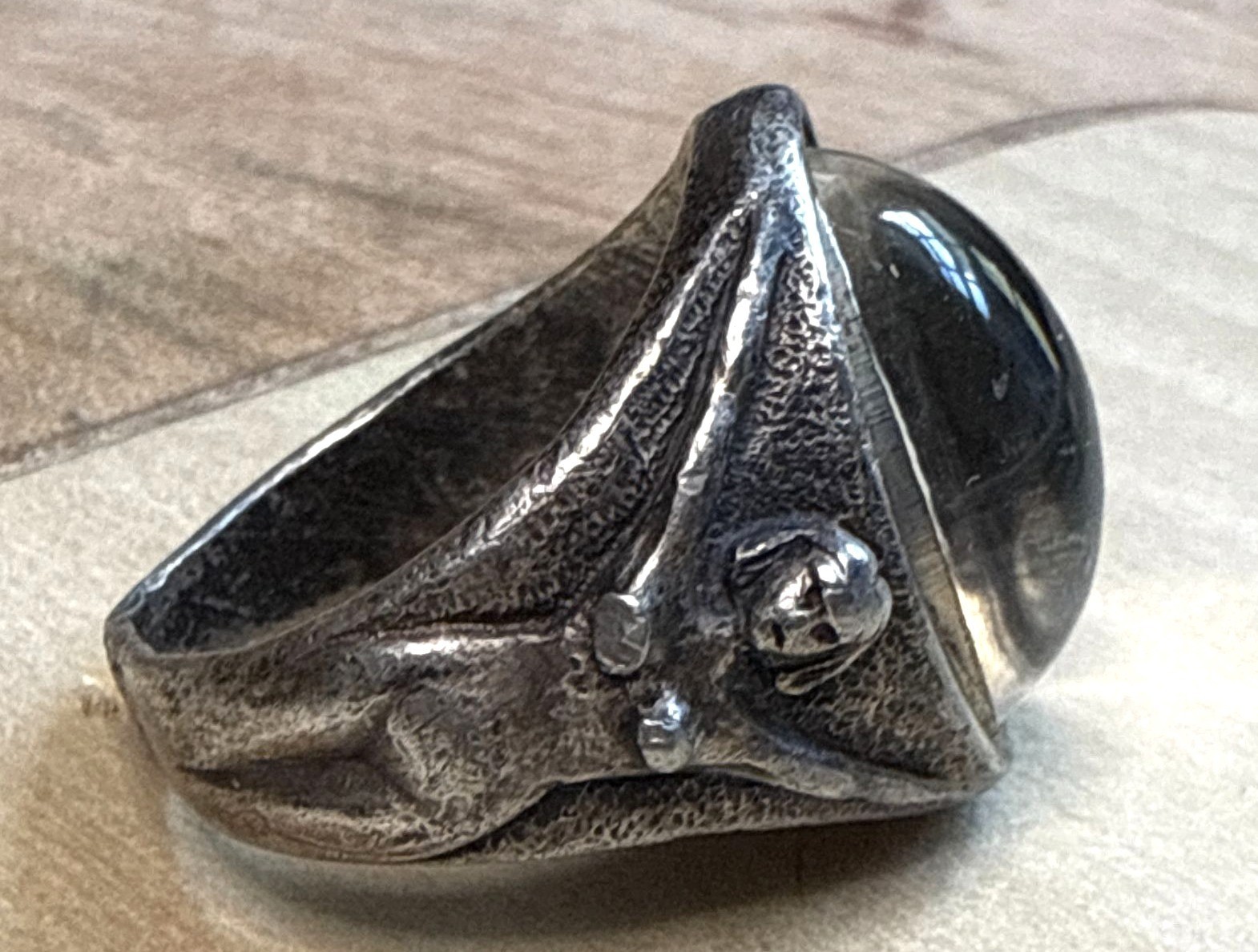 Brutalist Art Jewelry Ring | Figural Male & Female Forms | WLP Signed Studio Sil