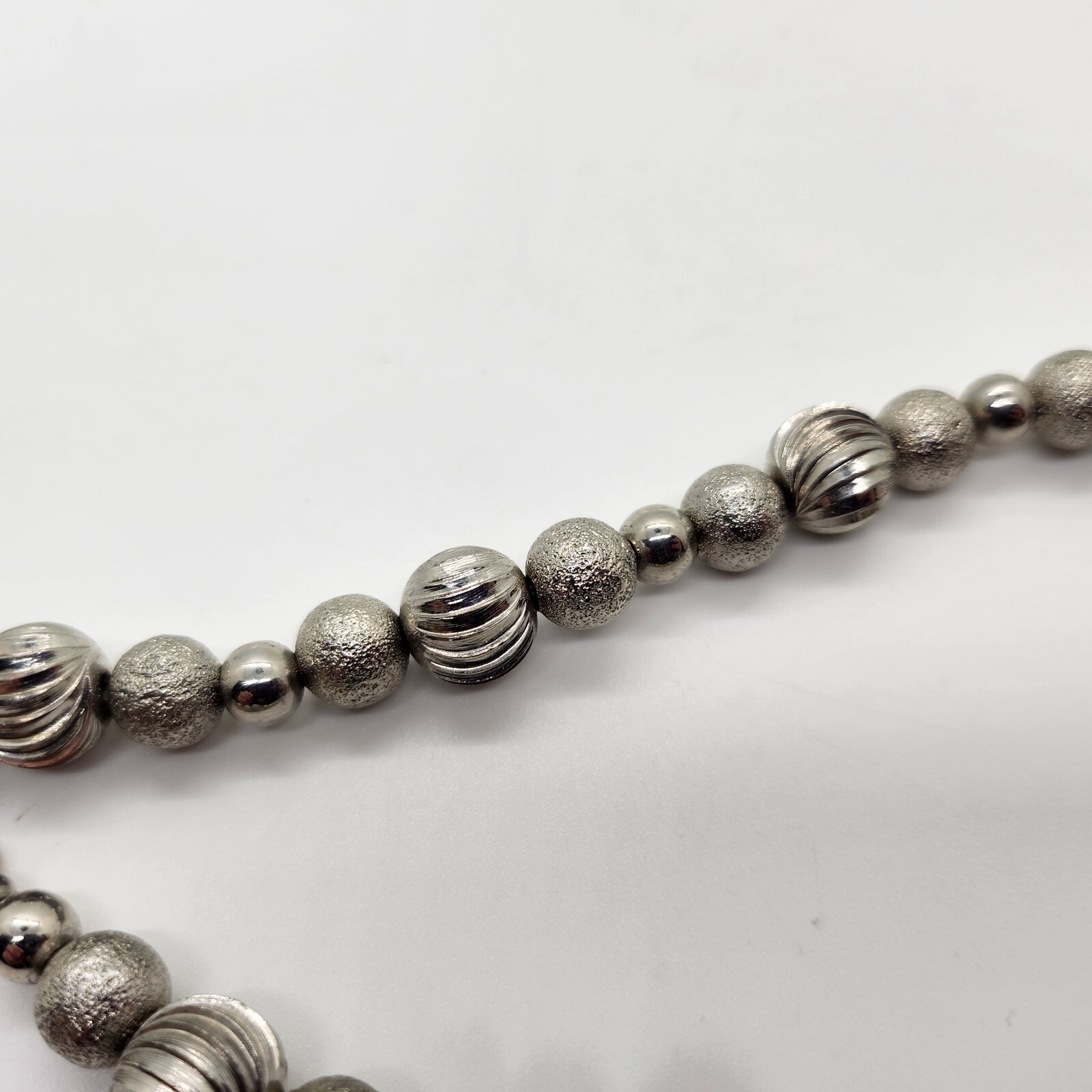 Monet – Silver Tone – Ball Necklace – See Photos For Size And Condition