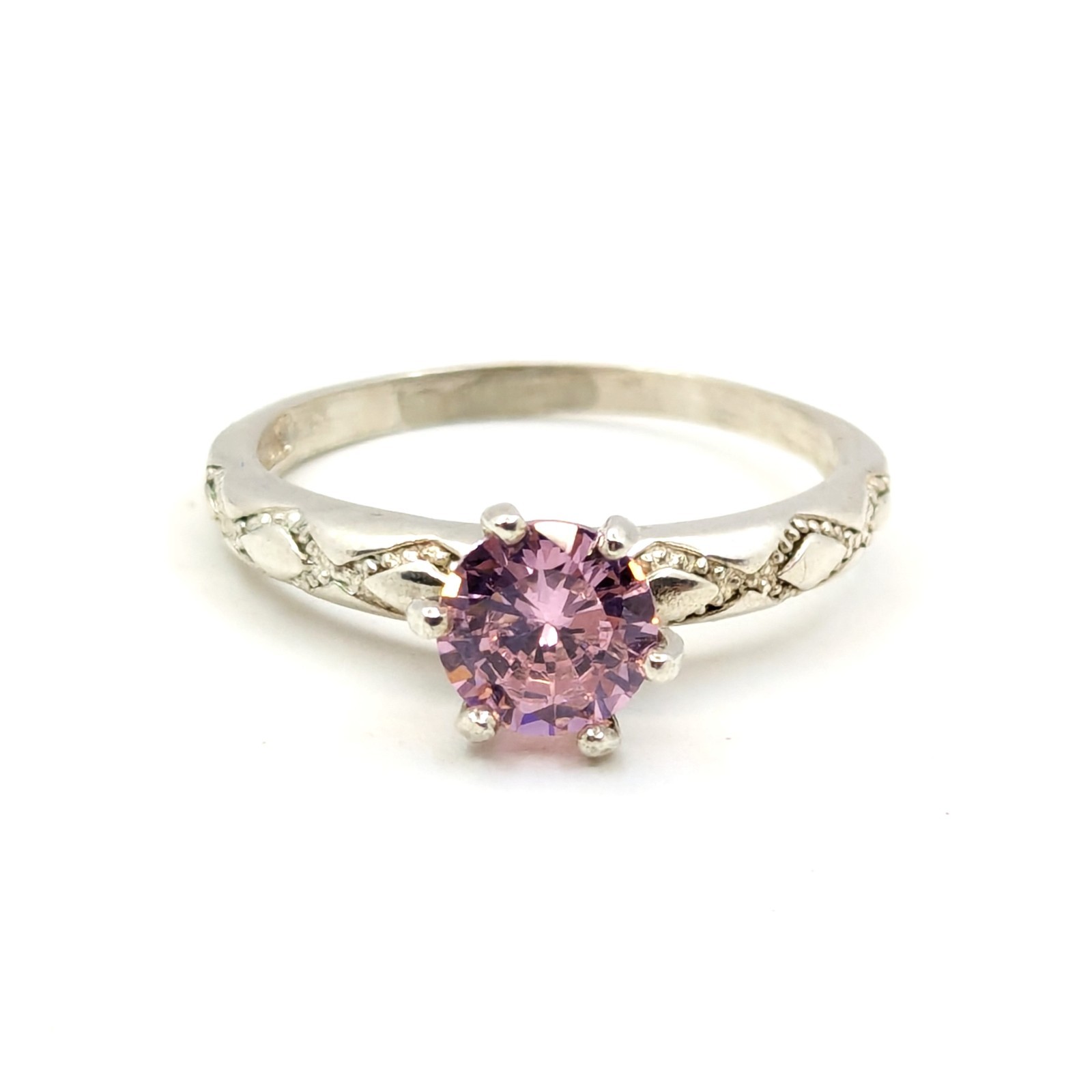 Vintage Luxury RING Silver 925 with Chic Bright Stone -size: 7.75US (17.5mm)| #8