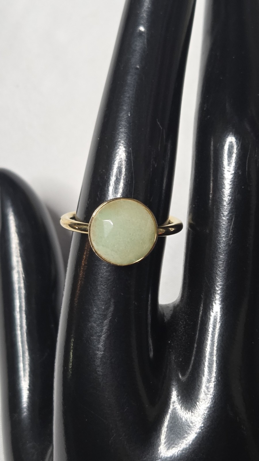 Vintage Stella & Dot, Gold-Plated, Aventurine, Size 7 Ring (1187)