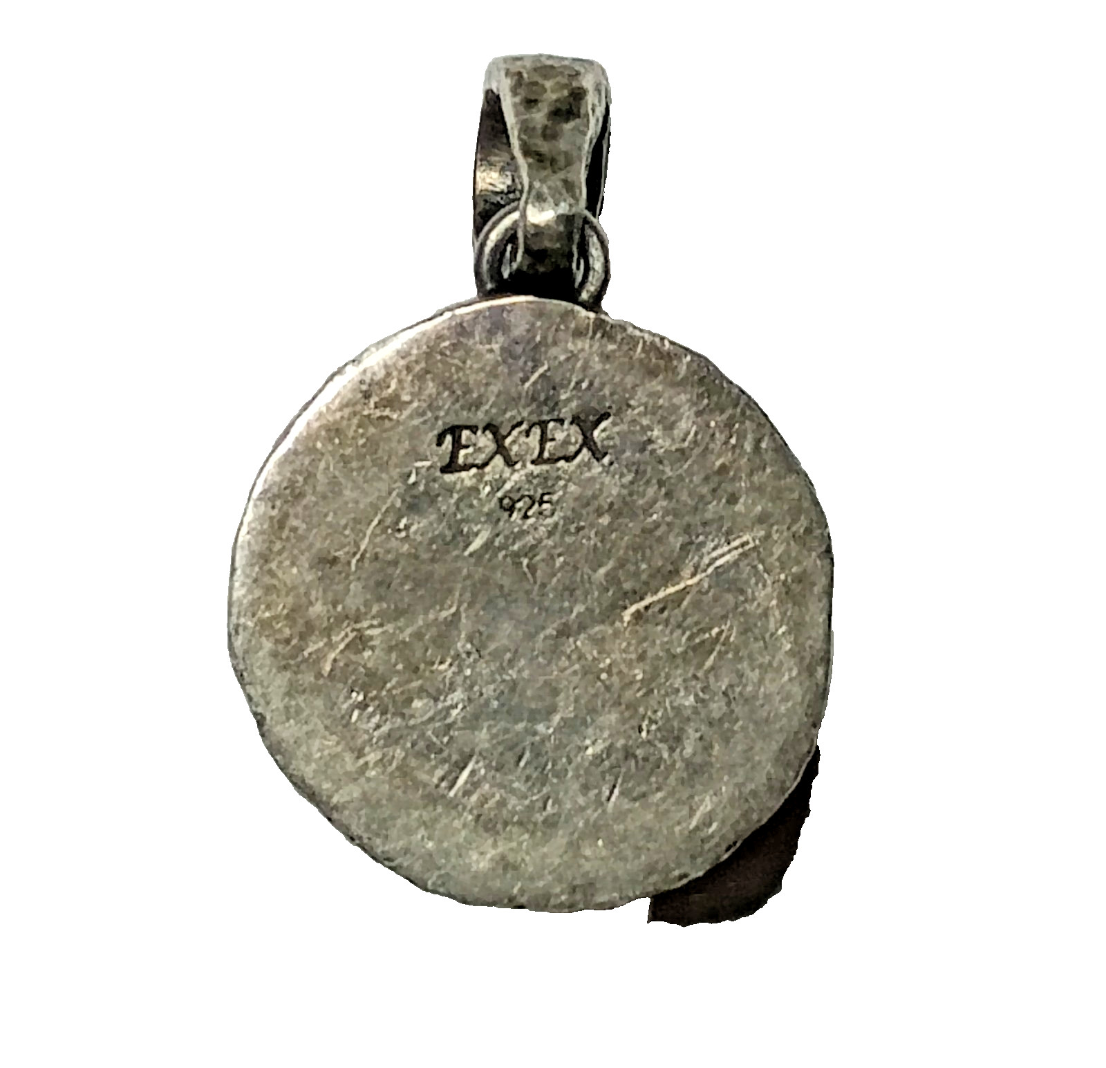 Vintage Claudia Agudelo EXEX 925 Sterling Silver Carved Sponge Coral Pendant