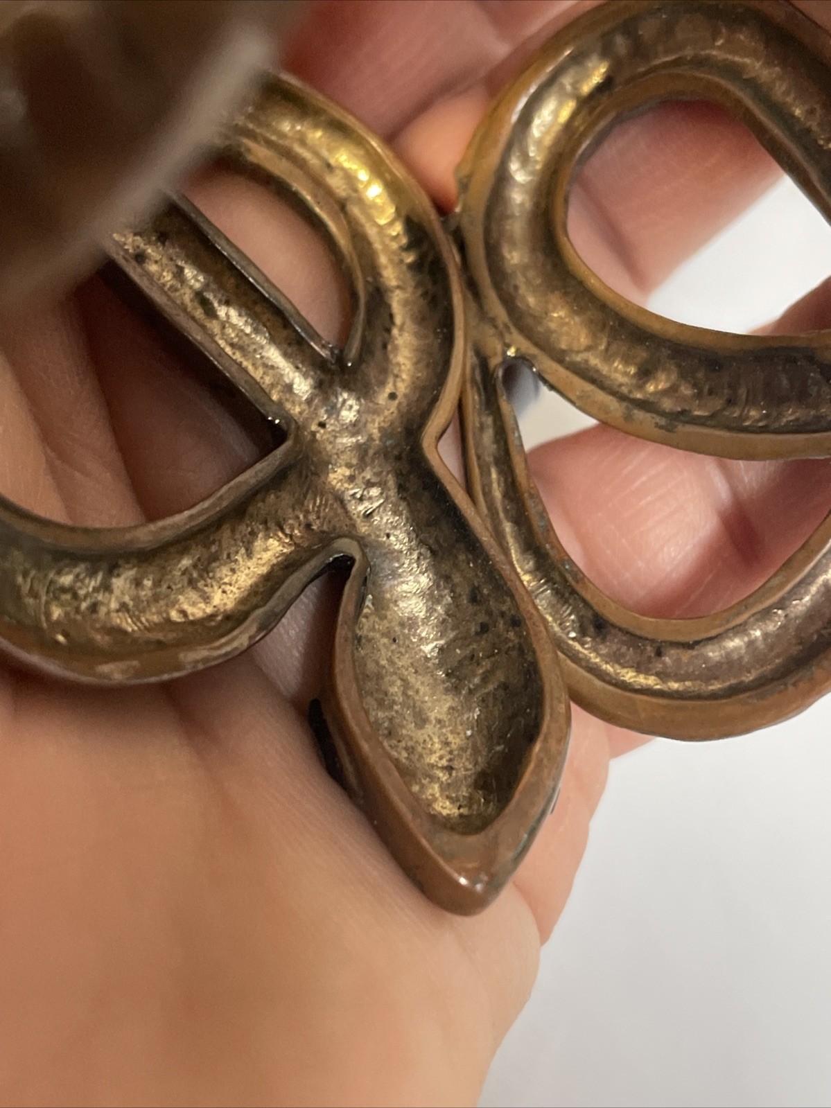 1970 – 1980 Copper Coiled Snake Biker Goth Western Hinged Bracelet Vtg Gem Eyes