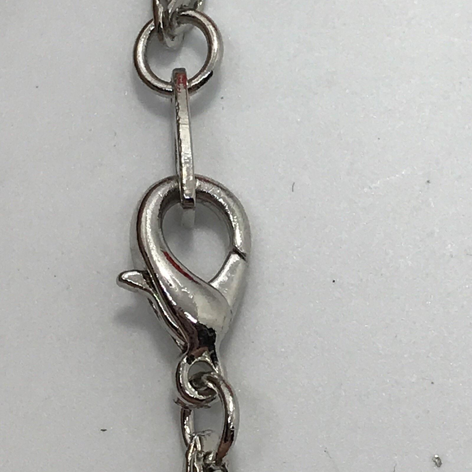 Vintage 3 mm Silver tone 20″ Spiga / Wheat Chain Necklace
