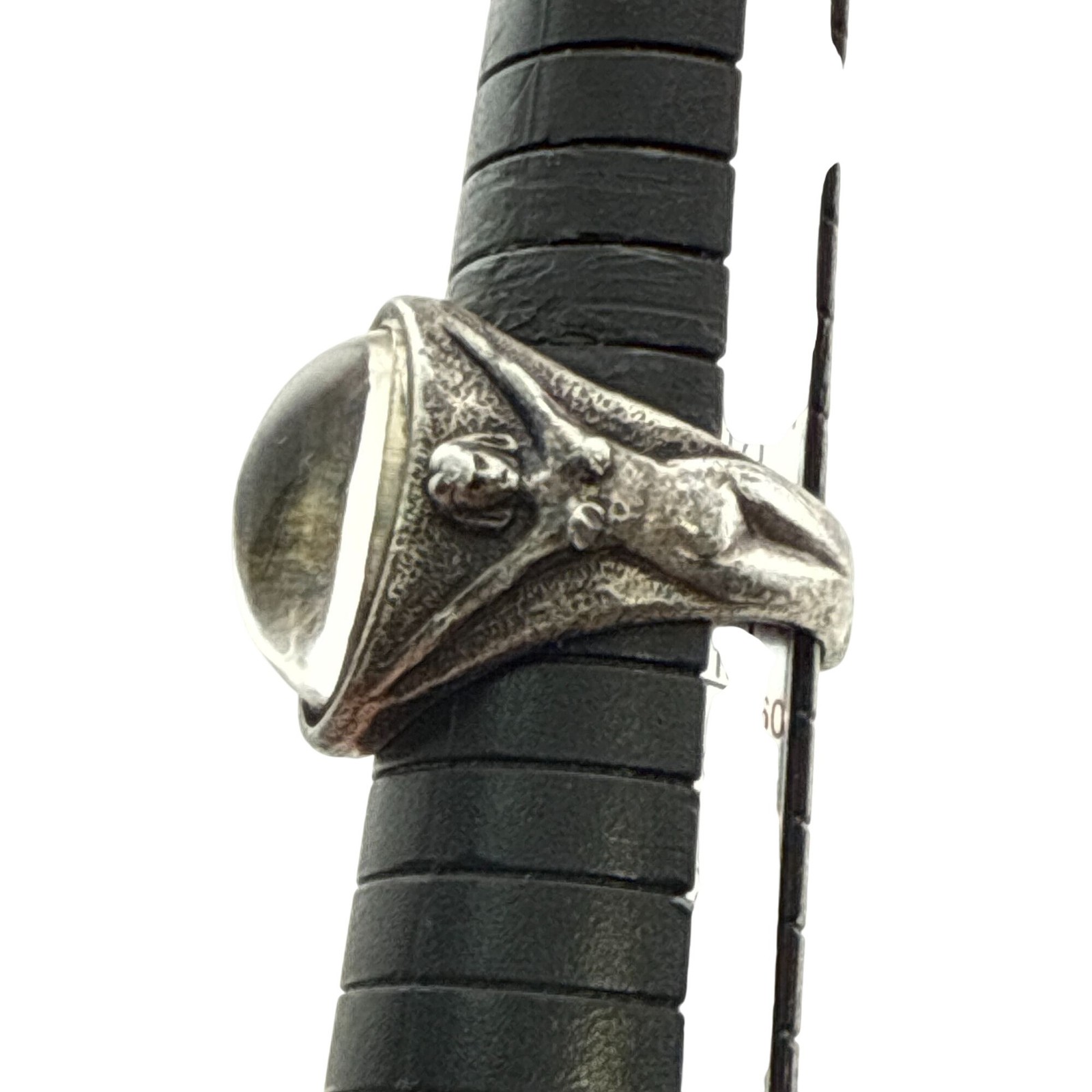 Brutalist Art Jewelry Ring | Figural Male & Female Forms | WLP Signed Studio Sil