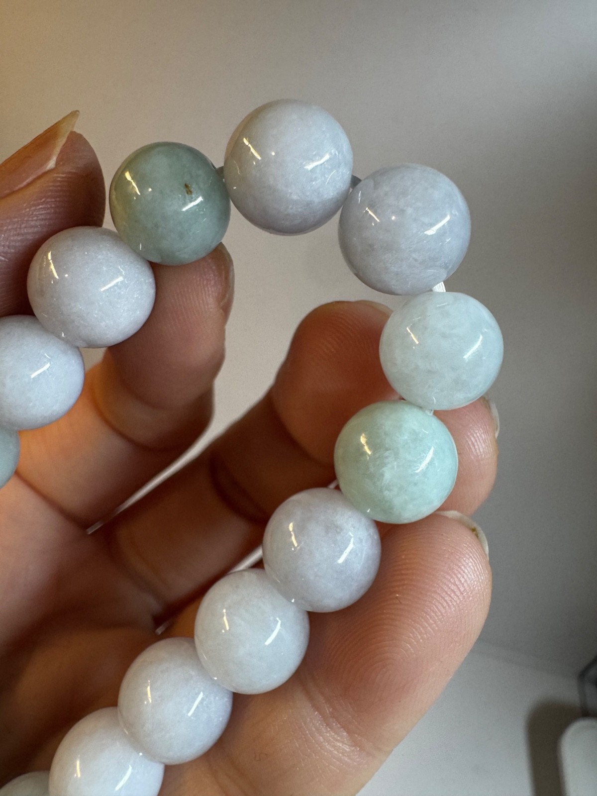Natural Burmese A-Grade Jade jadeite beads bracelet 10-11mm new in box free ship