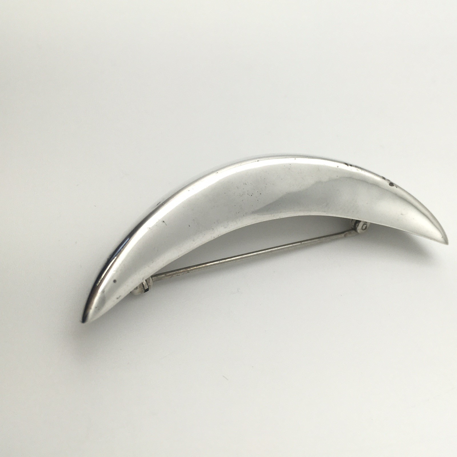 Sterling Silver Vintage BAYANIHAN Modernist Art Deco Pin Brooch 925 7.5g #29