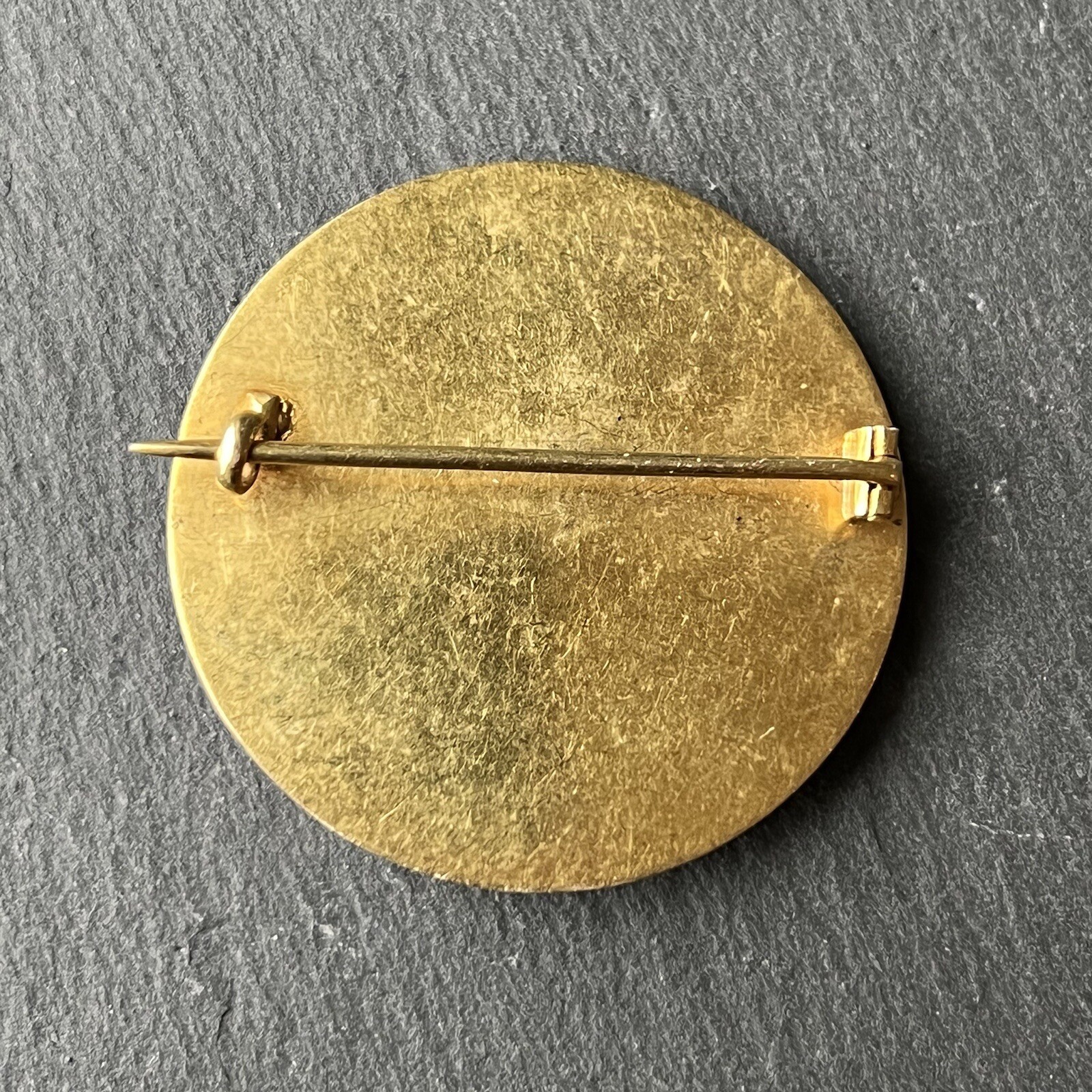 14kt Vintage Enamel Ruby Opal Brooch Pin