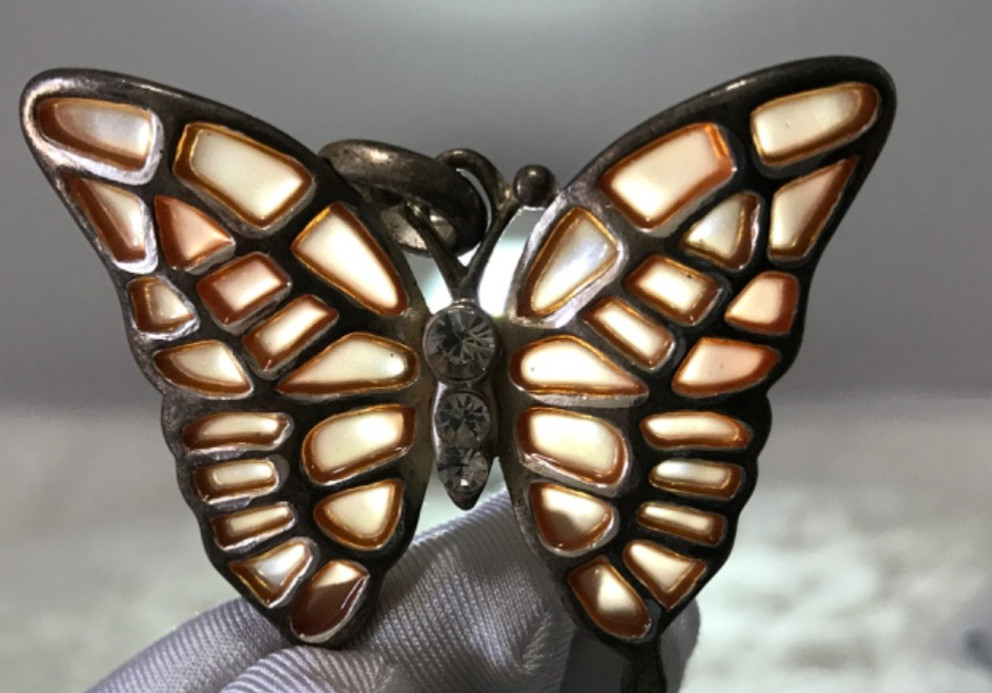 Vintage Butterfly Jewelry Lot Bracelet,Pendant ,Pin, Necklace