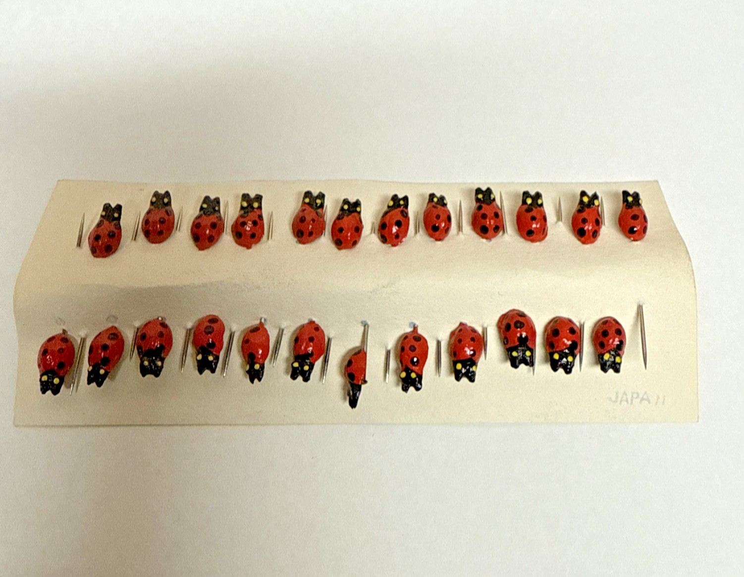 Vintage Ladybug Sewing Pins Lapel Pins Lot Of 24 Preowned
