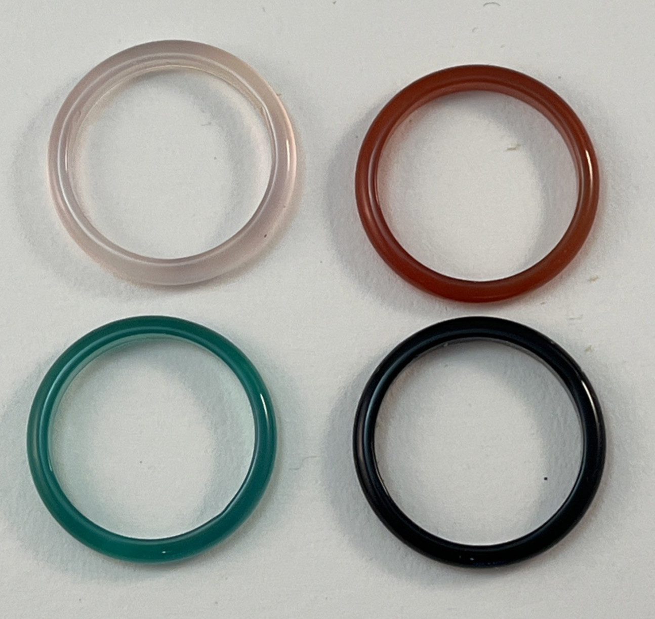 Vintage DELTAH Genuine Stone Interchangeable Band Inserts NO RING Size 7.75-8