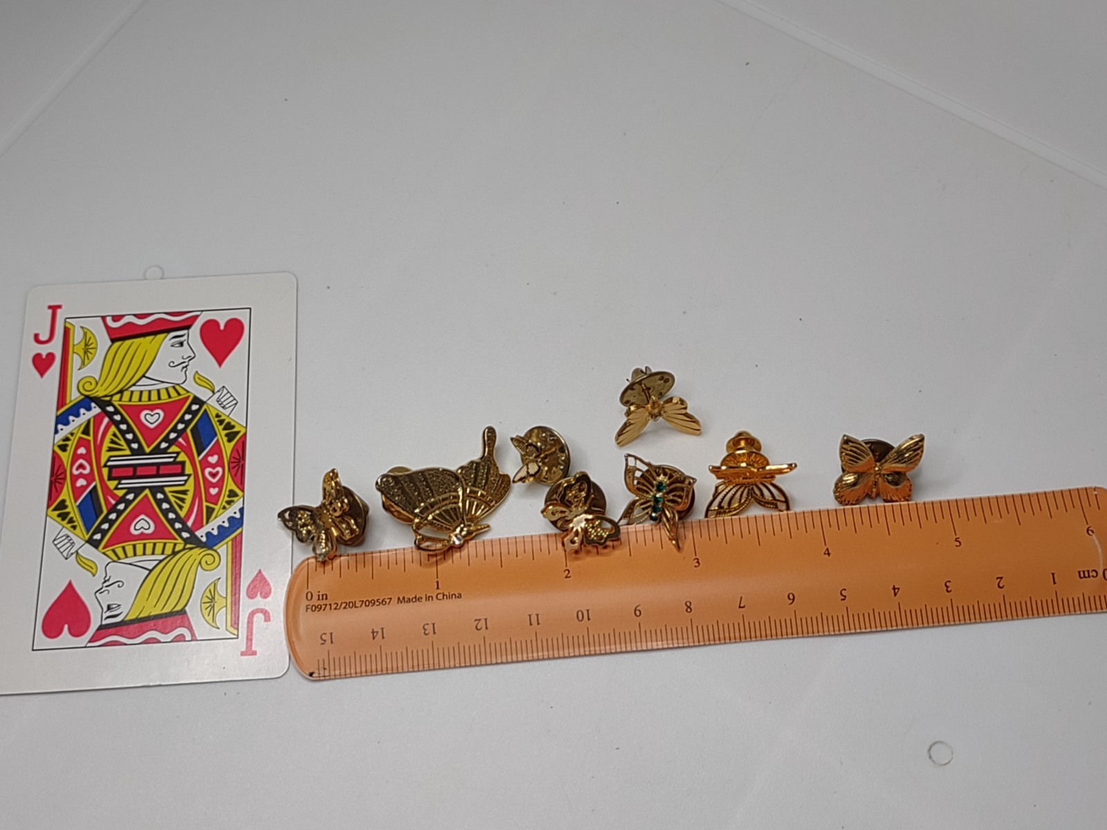 Lot Of 8 Gold Tone Butterfly Pins 8 Pc Butterfly Pin Lot