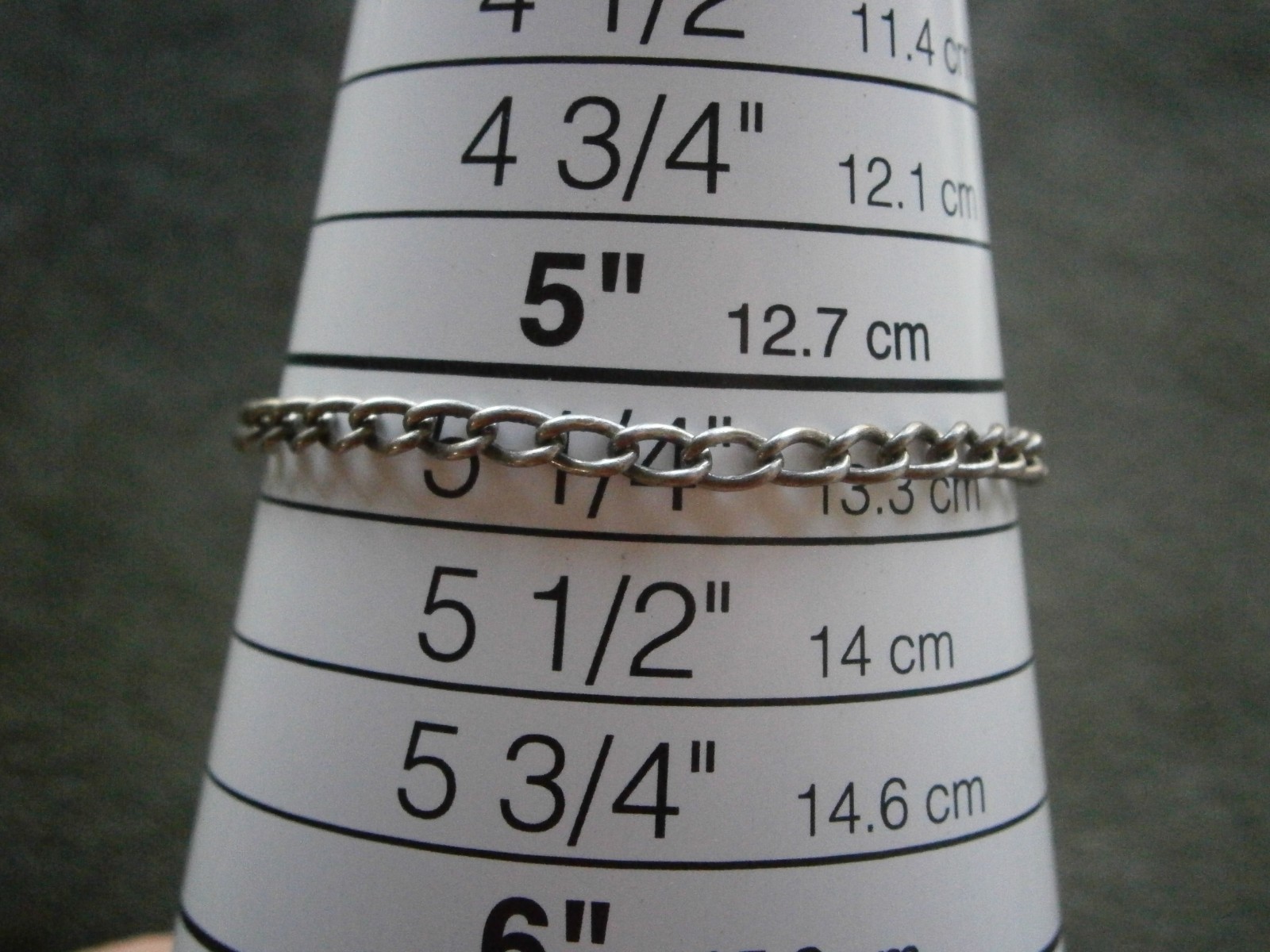 Dainty Small Wavy Link Vintage SHORT Sterling Silver Bracelet 5.25″ ~ 2.7g