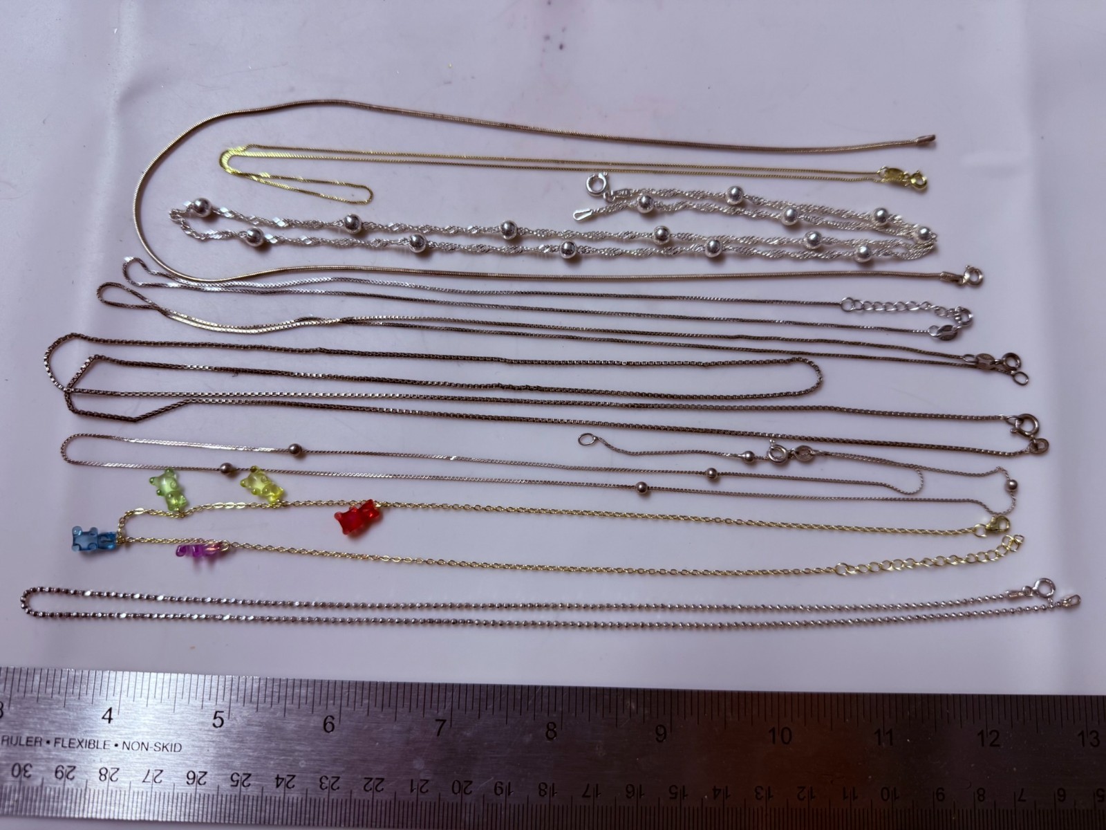 Collection Lot Amazing Vintage and Modern Sterling Silver Necklaces #Decor – W7