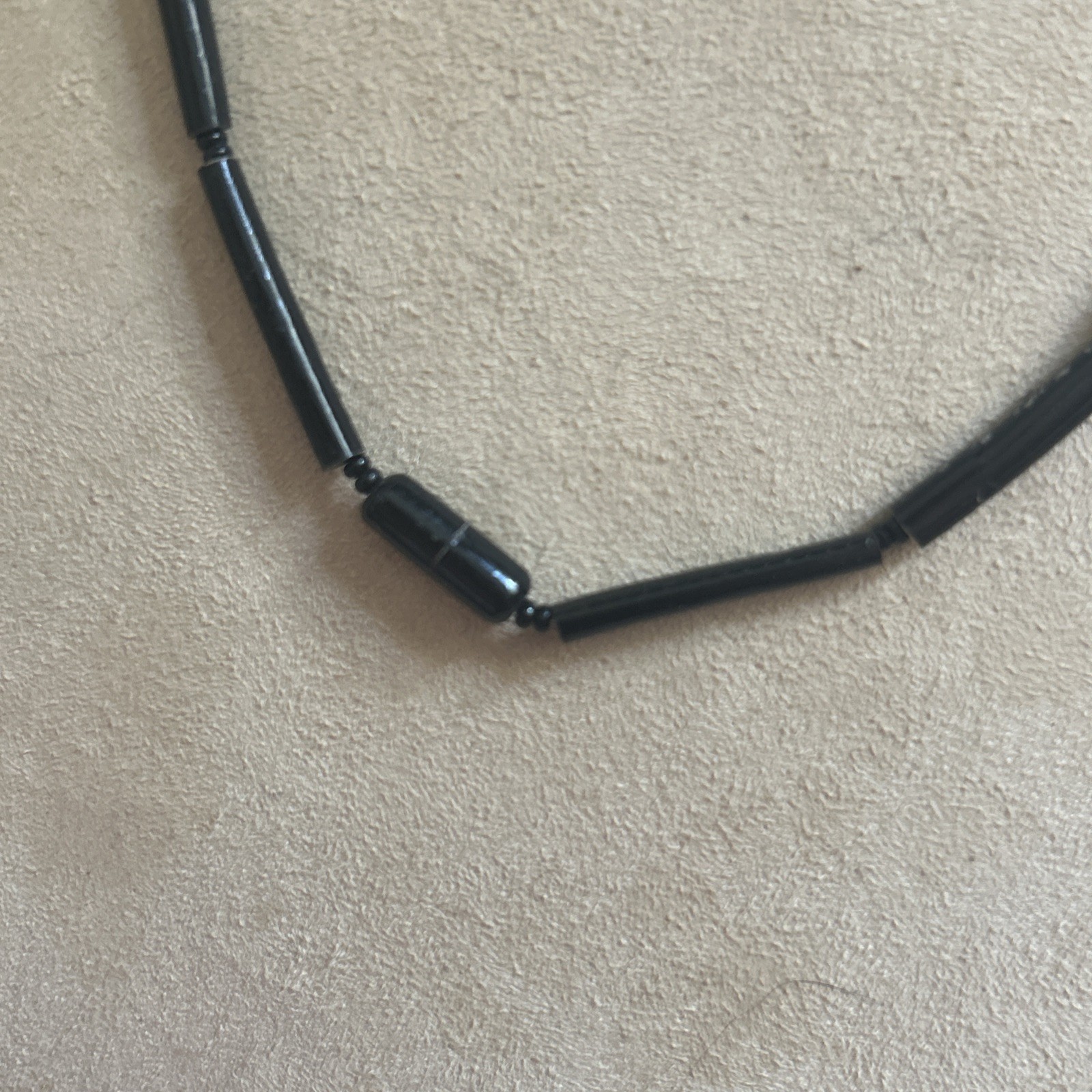 Vintage estate Hawaiian black coral Amythest 28”necklace Genuine & Rare Piece