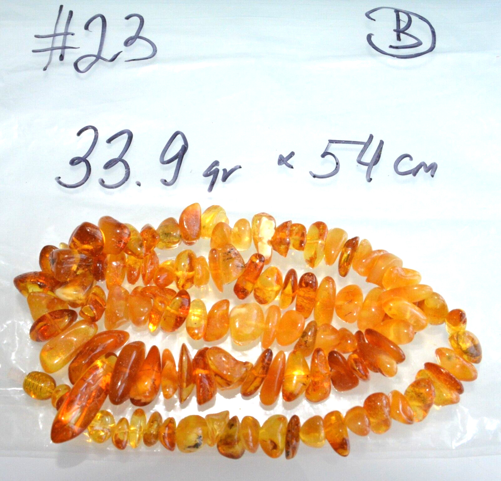 ✅54cm = 34gr RUSSIAN SOVIET BALTIC AMBER BEAD NECKLACE 琥珀 BRACELET STONE PENDANT