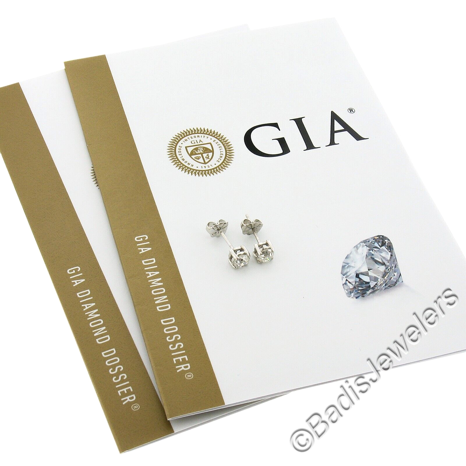 Antique Platinum 1.0ctw GIA Certified Old European Prong Diamond Stud Earrings