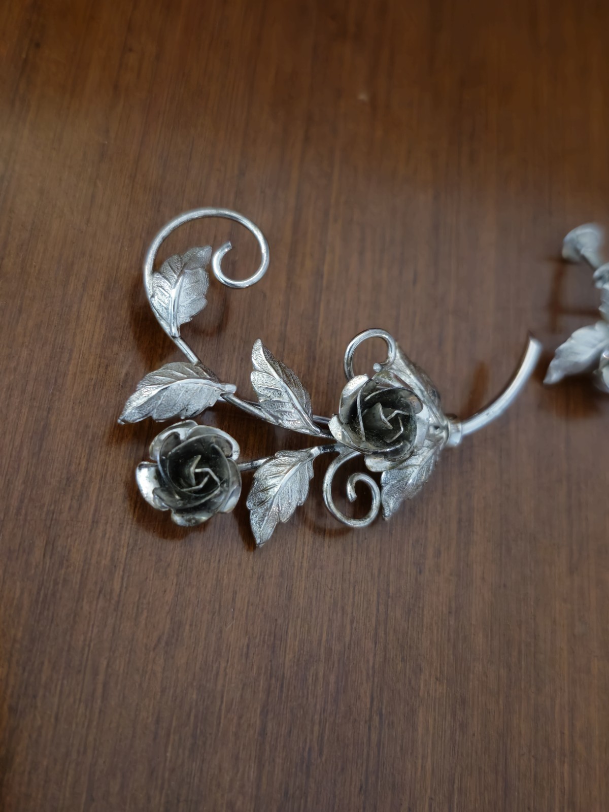 Vintage Bond Boyd 925 Sterling Silver Brooch And Screw Earrings Set