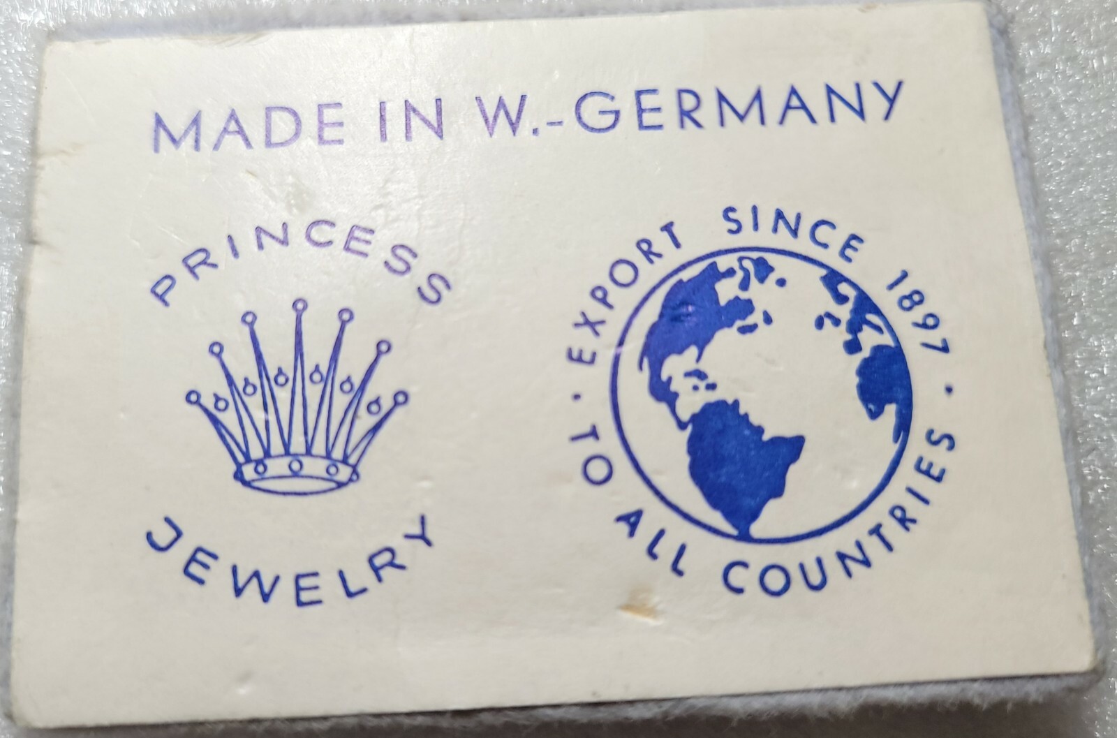 Vintage signed PRINCESS JEWELRY GERMANY Silver Cannetille Brooch on Store Tag