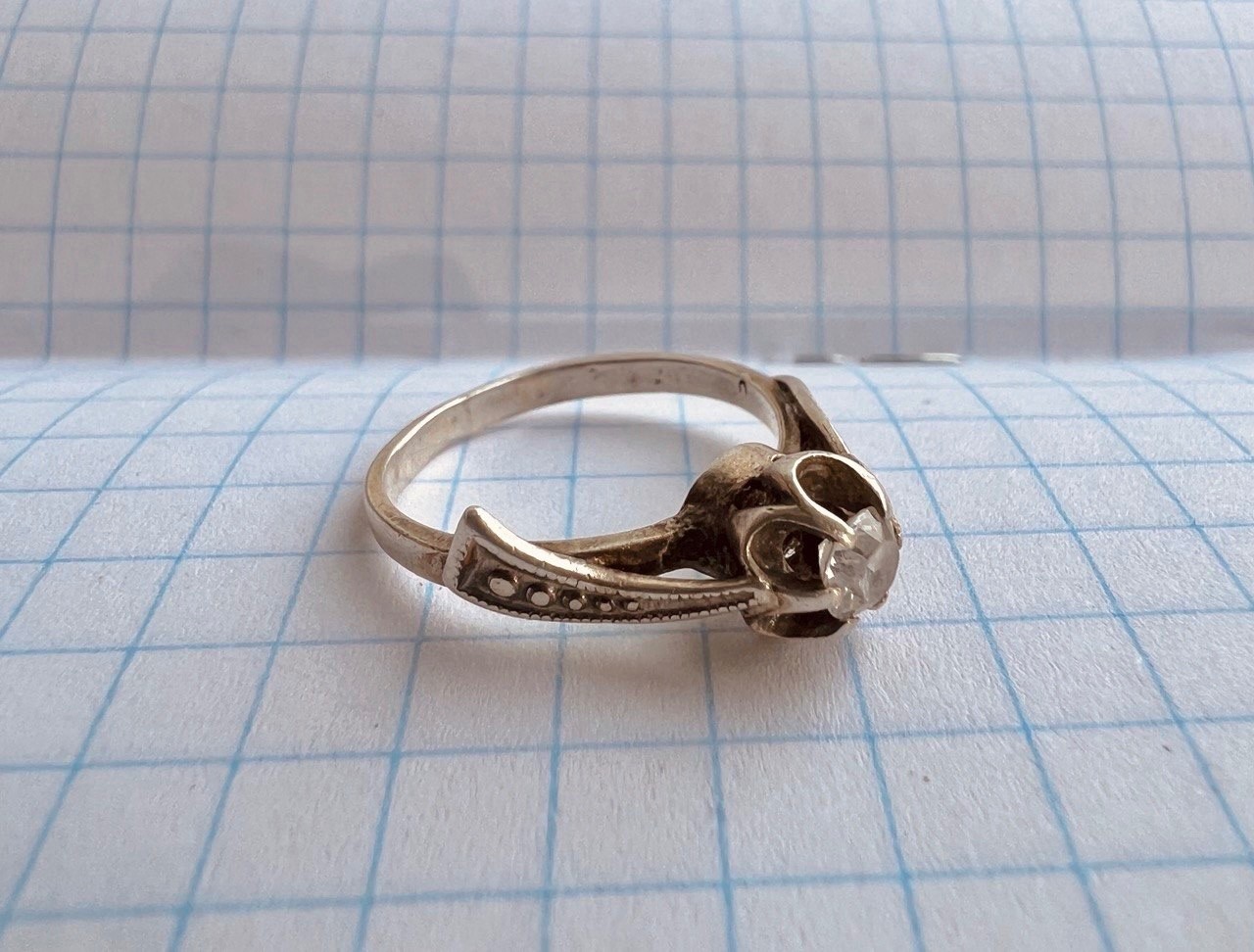 Vintage Ussr Silver 925 Ring Soviet Design Womens Size 5