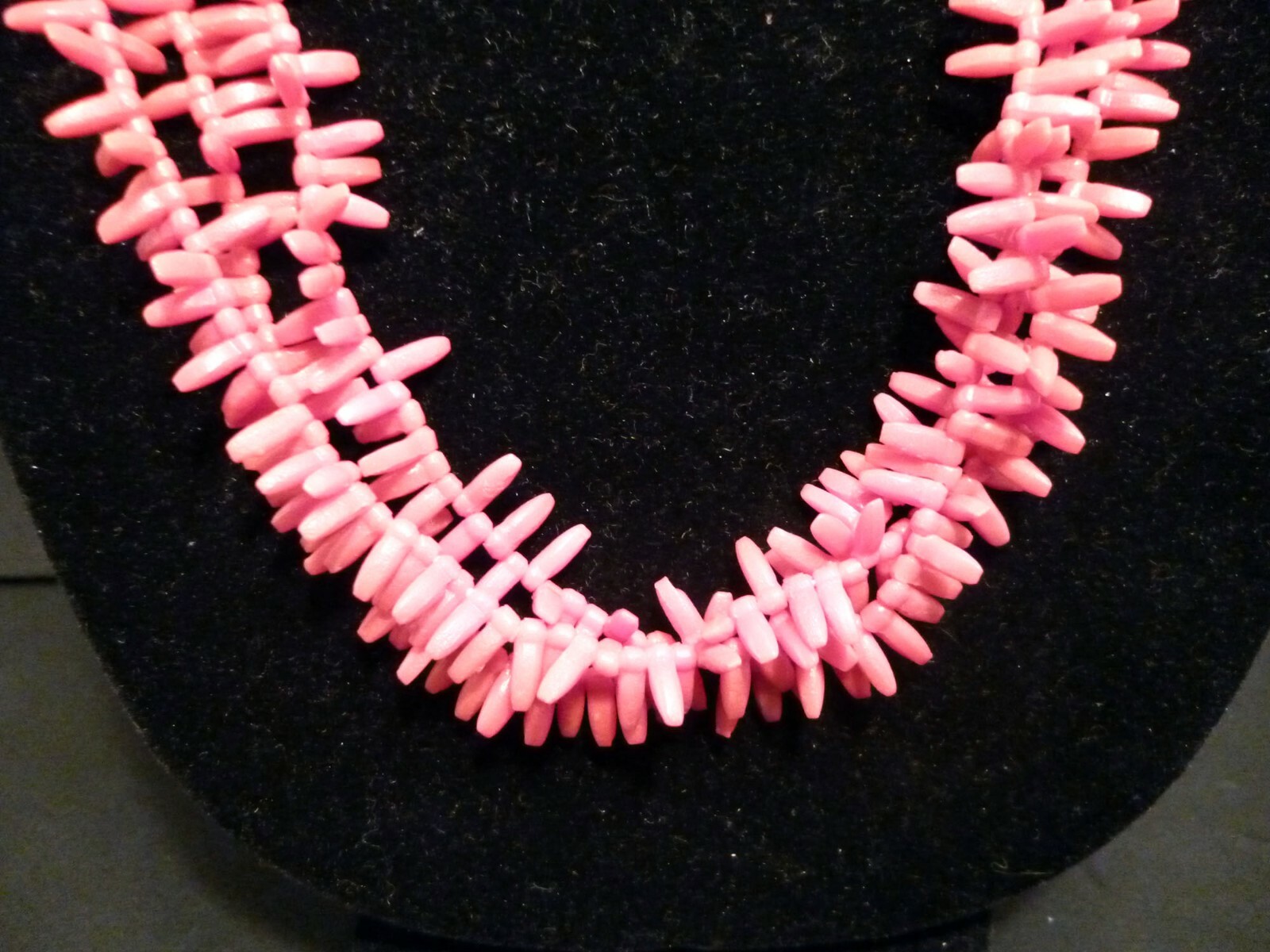 Salmon Color 26″ THREE Strand 10mm Beads Sicilian Sciacca Coral Necklace 2366