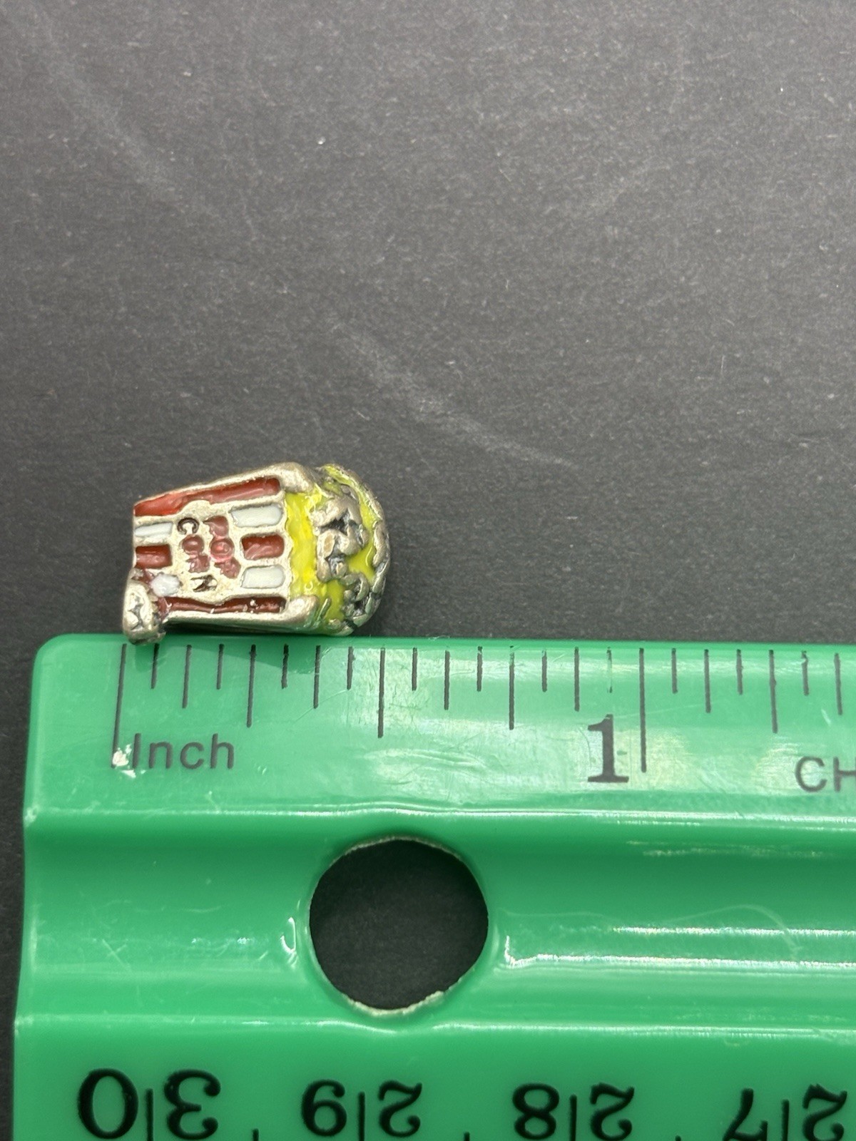 Vintage Sterling Silver European Popcorn Charm 925 F24