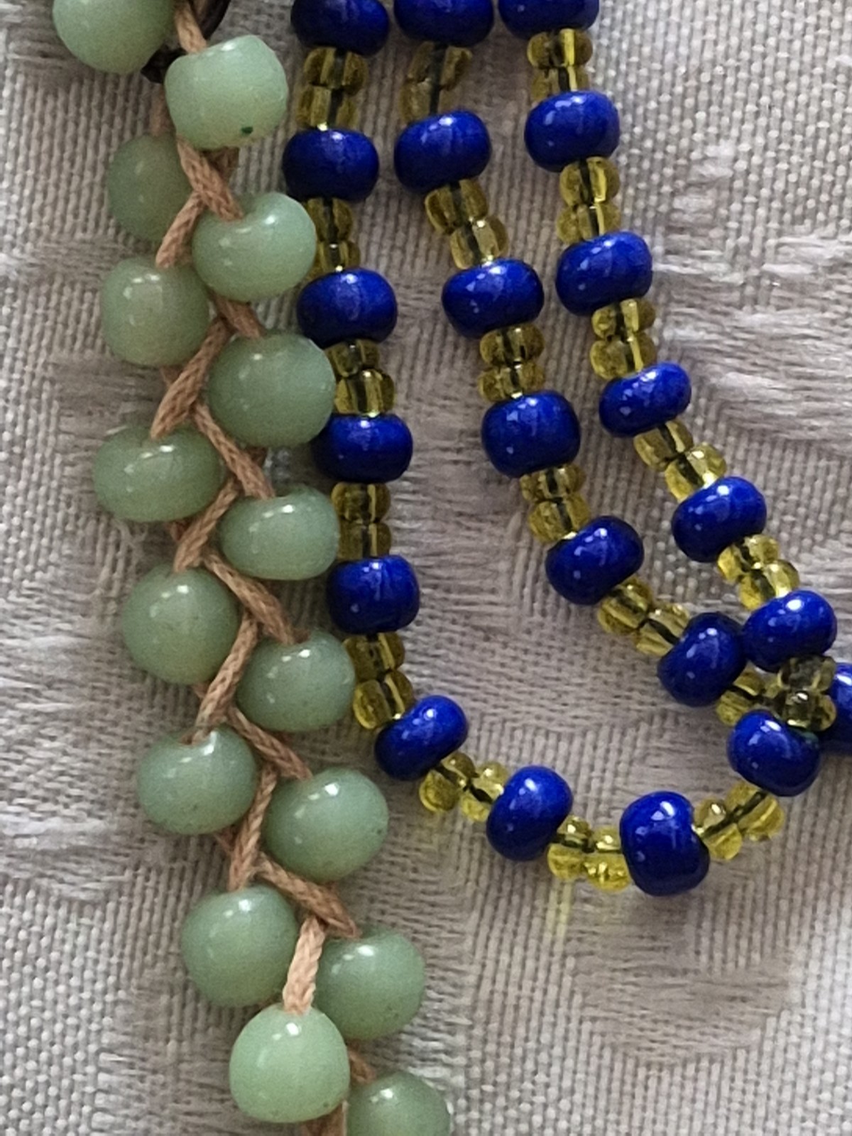 Vintage Crystal Glass Stone Bead Jewelry Lot Abalone Millefiori Necklace Earring