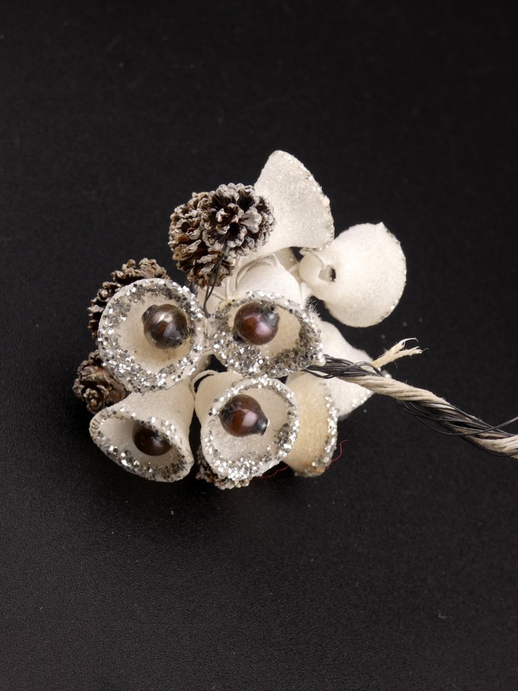 Vintage Glass Faux Moonstone Cabochon Brooch Pin and Clip On Earrings Set