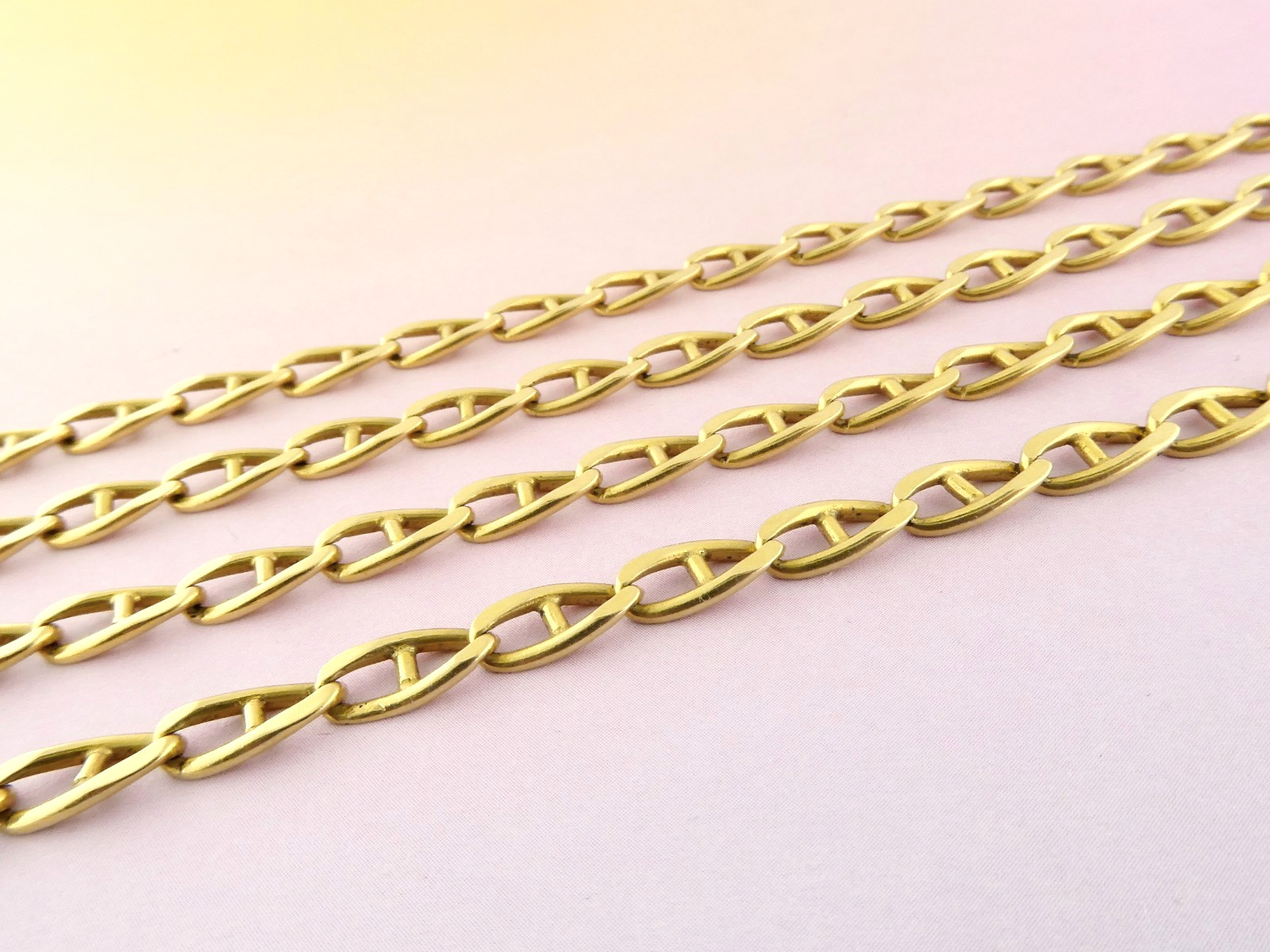 Estate Italian 18K Gold Solid Anchor Mariner 4.2mm /25″ Unisex Chain | 24.8grams