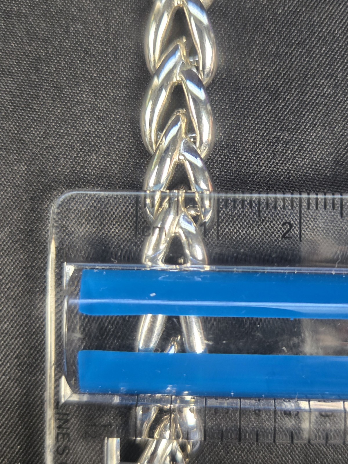 Vintage Signed Napier Silver-Tone Braided Wheat Spiga Chain Necklace Pat.4774743
