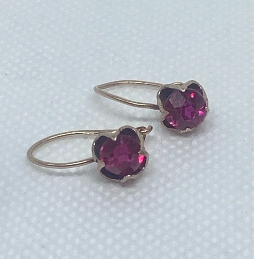 Vintage earrings from the Soviet Union, 70s, 875 silver, USSR.Weight 1.89 g