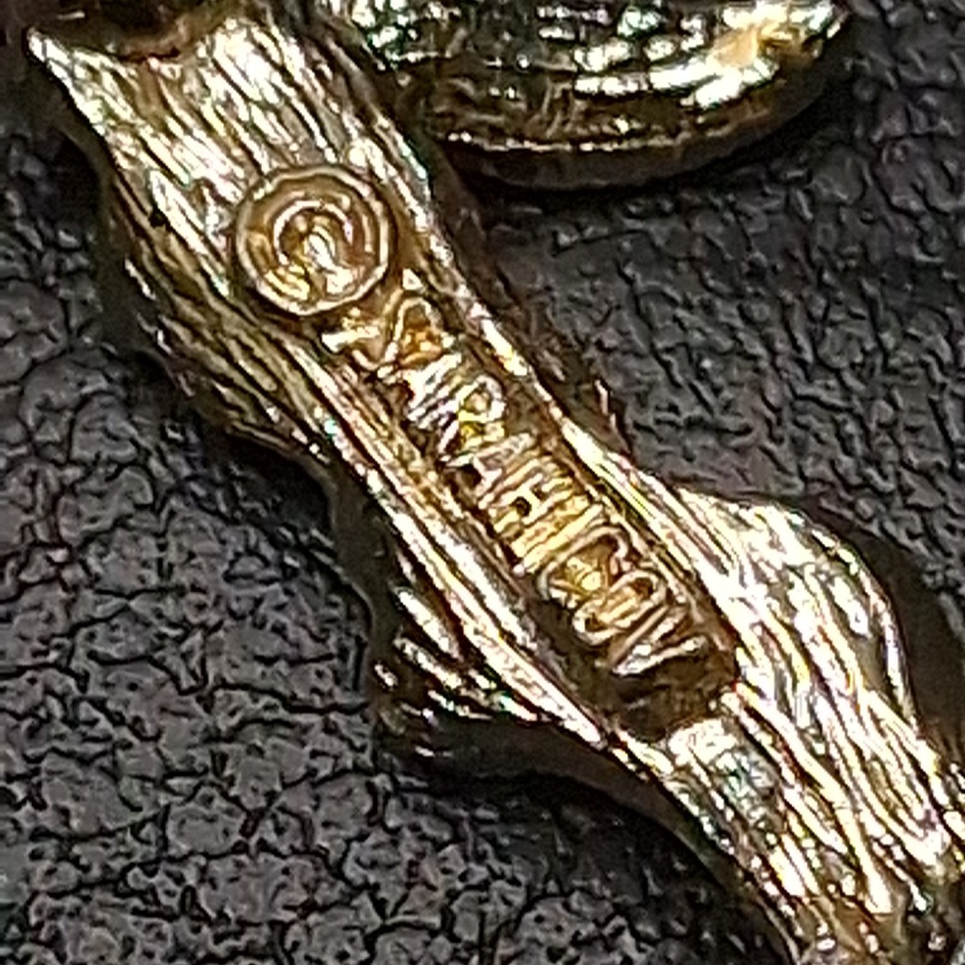 Vintage Jewelry Signed SARAH COVENTRY Leaves Letter “J” Pin Brooch. 16.635
