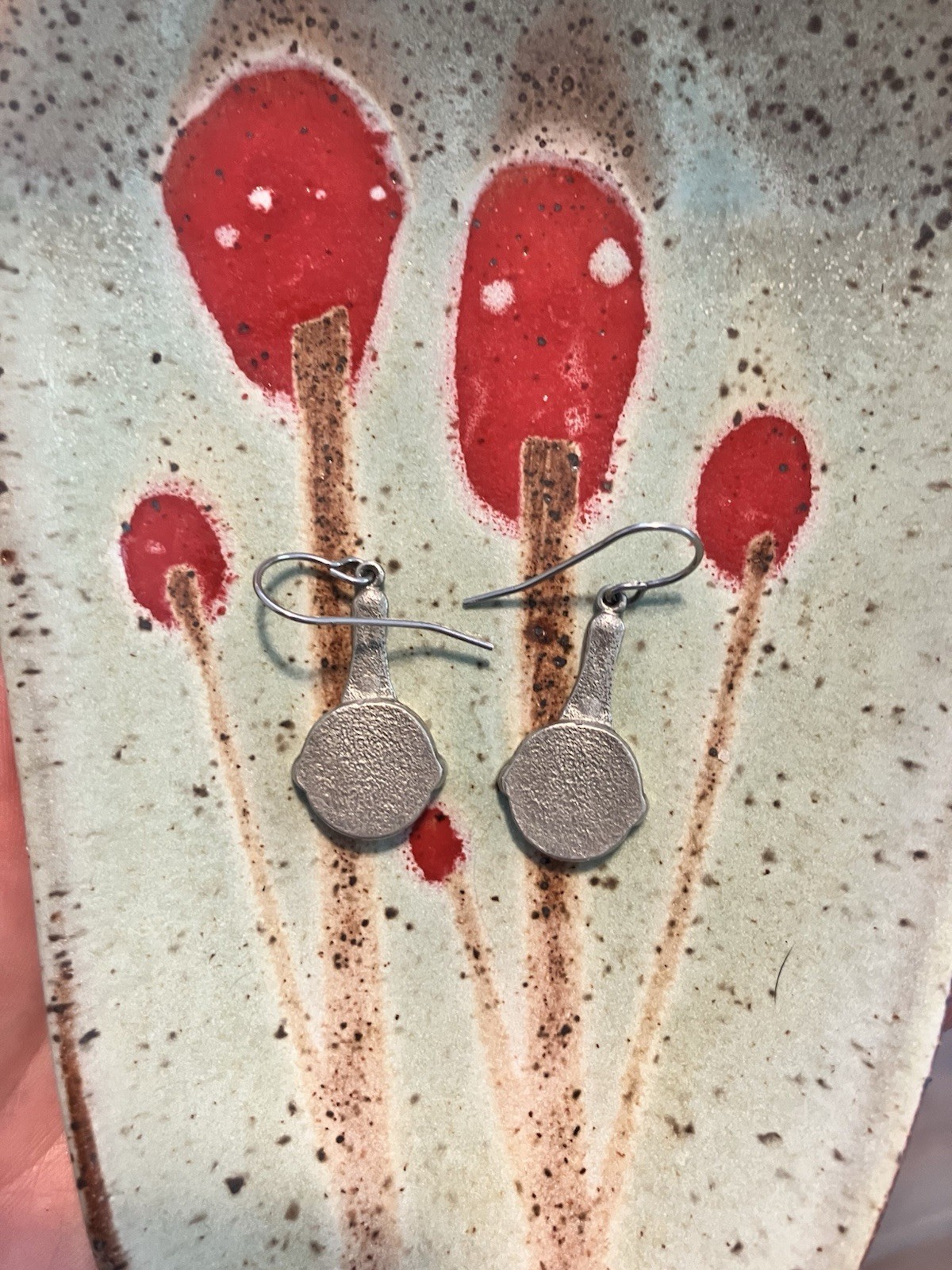 Jim Clift Vintage Frying Pan Earrings