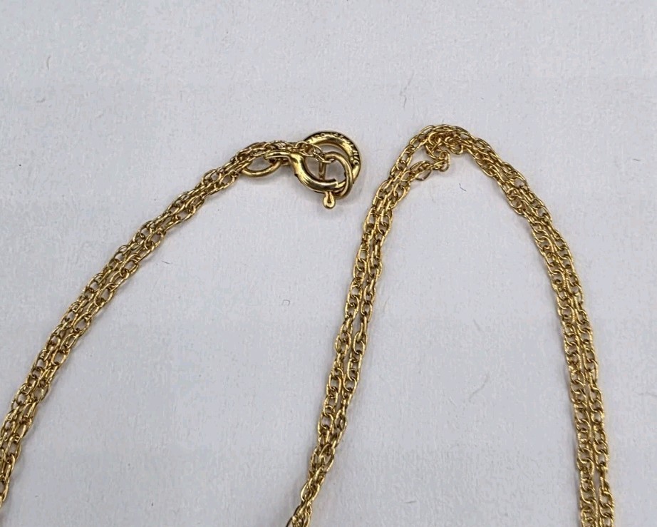 Aurora Borealis Angel Pendant on 14kt Yellow Gold-Filled Chain