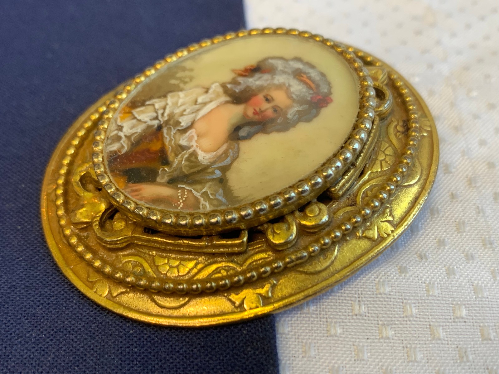 Vtg Original by Robert Pin / Pendant Combo Costume Jewelry Portrait Brooch