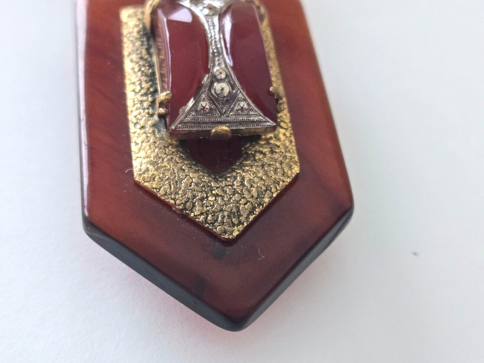 ART DECO,BAKELITE,CZECH GLASS,CLOAK,CAPE,BUCKLE,SO MUCH PRETTIER IN PERSON!!