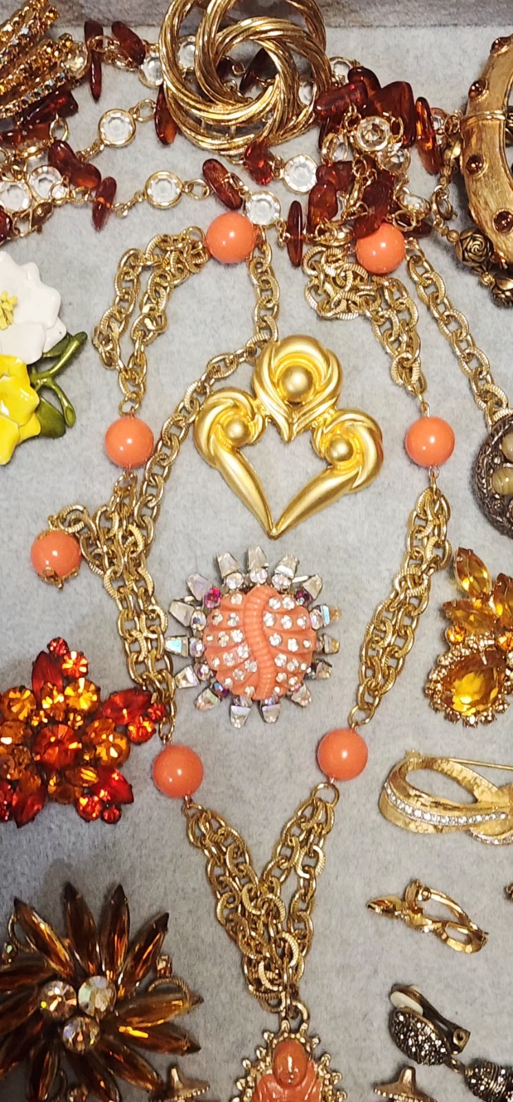VtgJewelry Lot 20pc Juliana DeNicola Delizza Elster Bijoux MG Cadoro C828