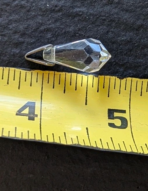 Vintage Cut Crystal Briolette Pendant