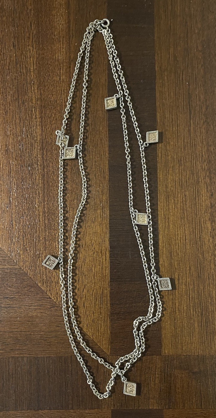 Vintage MCM Pendant Necklaces Fashion Jewelry Lot Of 7 Gold /Silver Tone Copper