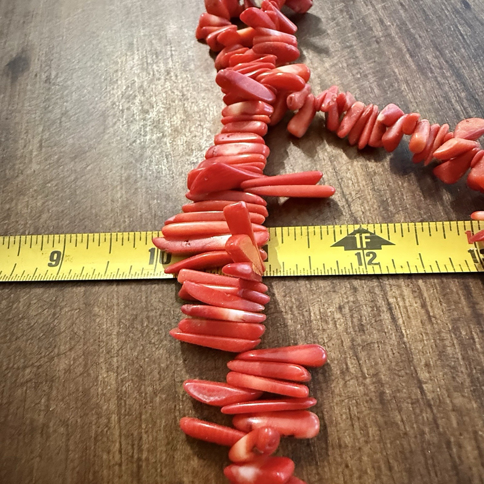 Vintage Red Bamboo Coral Necklace – 22.25”