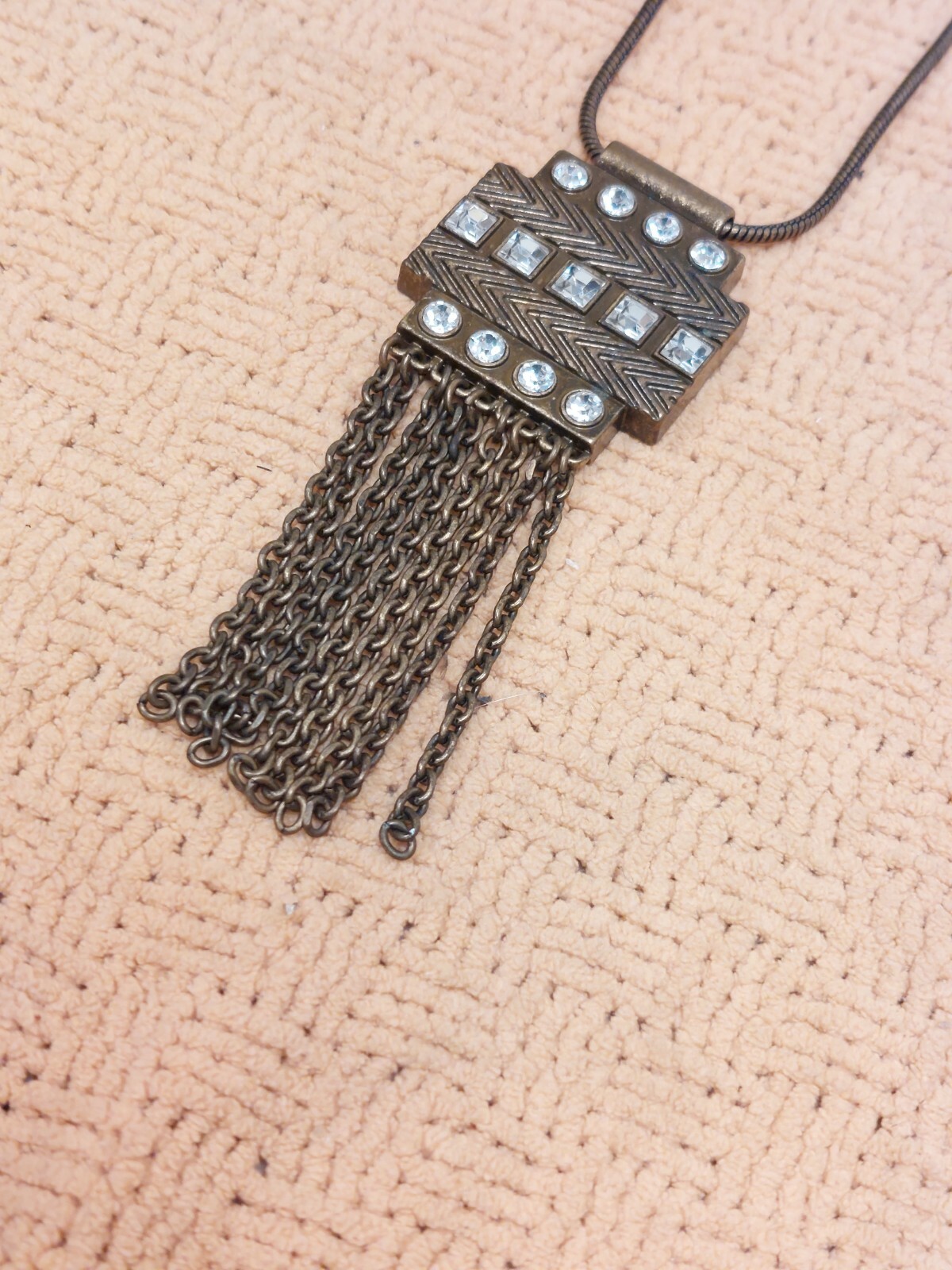 STUNNING VINTAGE ESTATE SIGNED LIA SOPHIA RHINESTONE 30″ NECKLACE!!! 😍