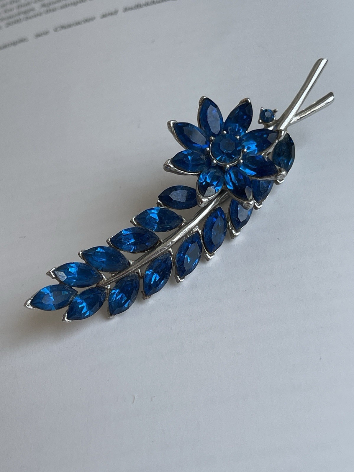 Vintage Flower Signed Trifari Brooch