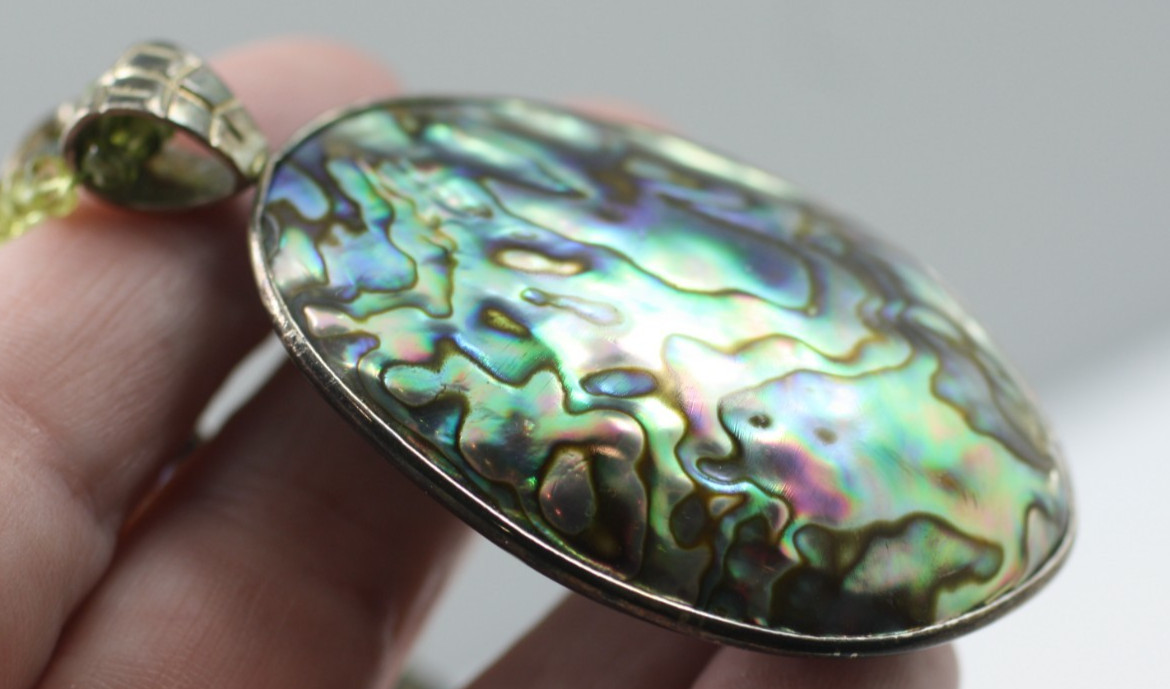 Abalone Ovals Necklace Large Double Sided Abalone Oval Pendant Coldwater Creek