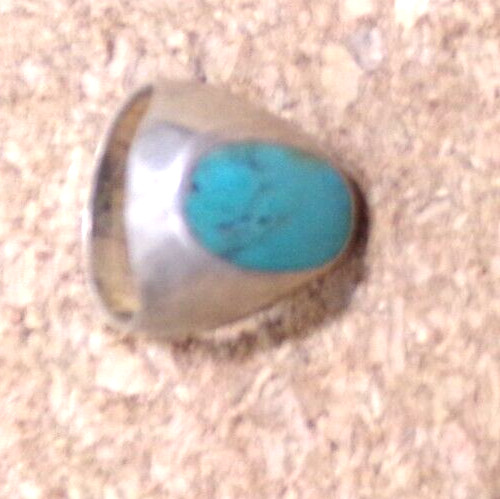 RARE VINTAGE TURQUOISE 925 SILVER RING SIZE 7 J88CR CL88CR BZ8CR JZ85