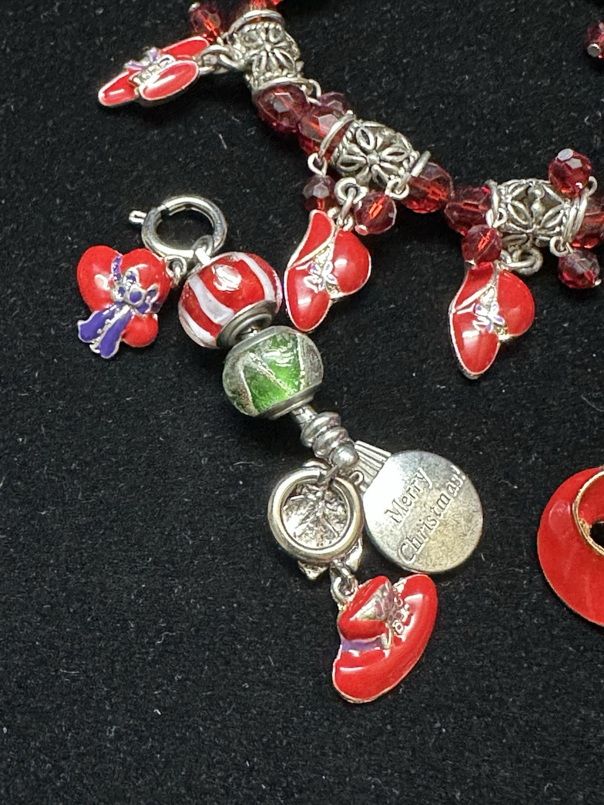 Red Hat Society Red Enamel Brooch Pendant Necklace Earrings Bracelet Hat Charms