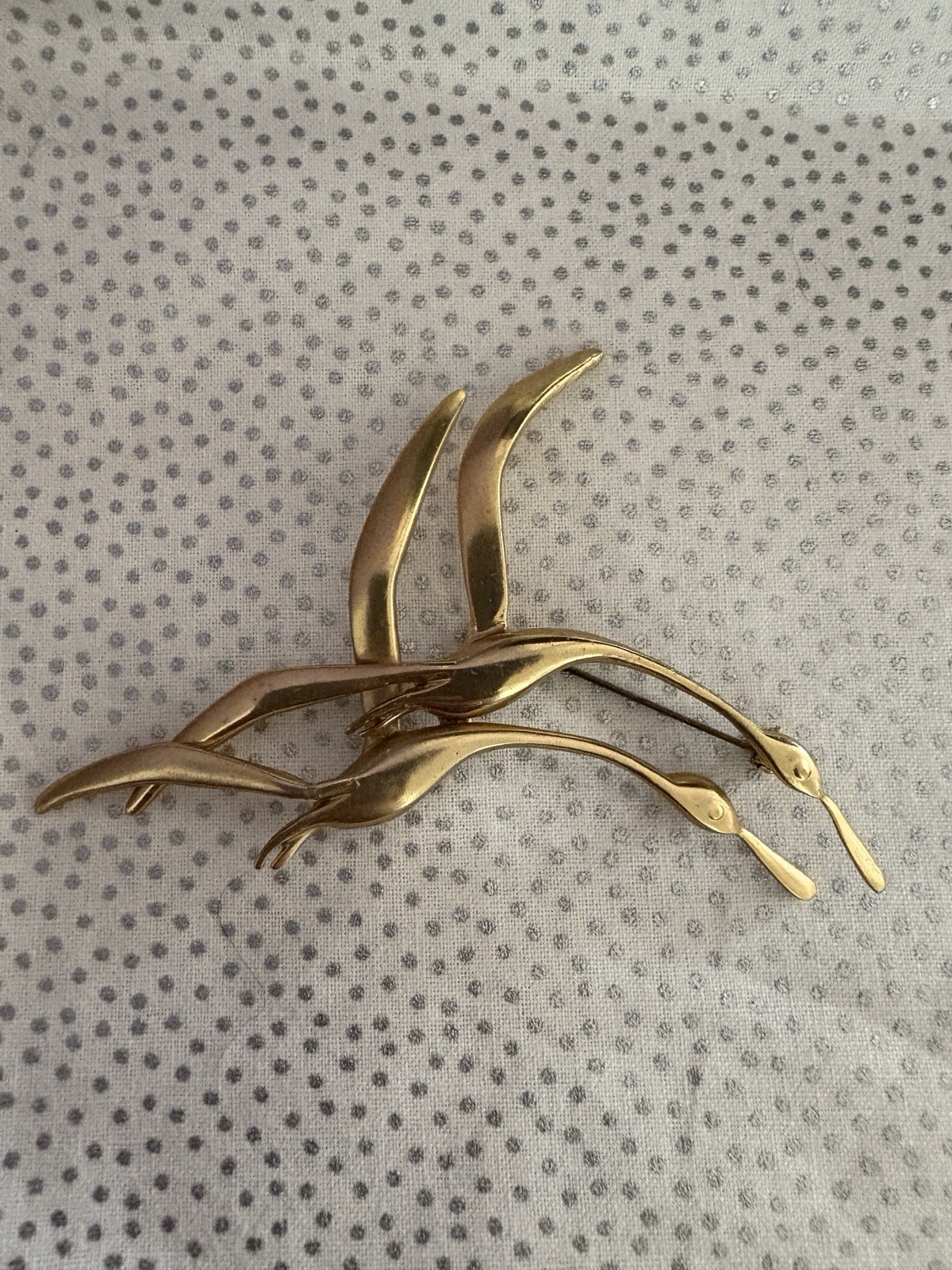 Vintage Brooch Pin Bird Gold Tone Brooch Looks Like Unsigned ORENA PARIS