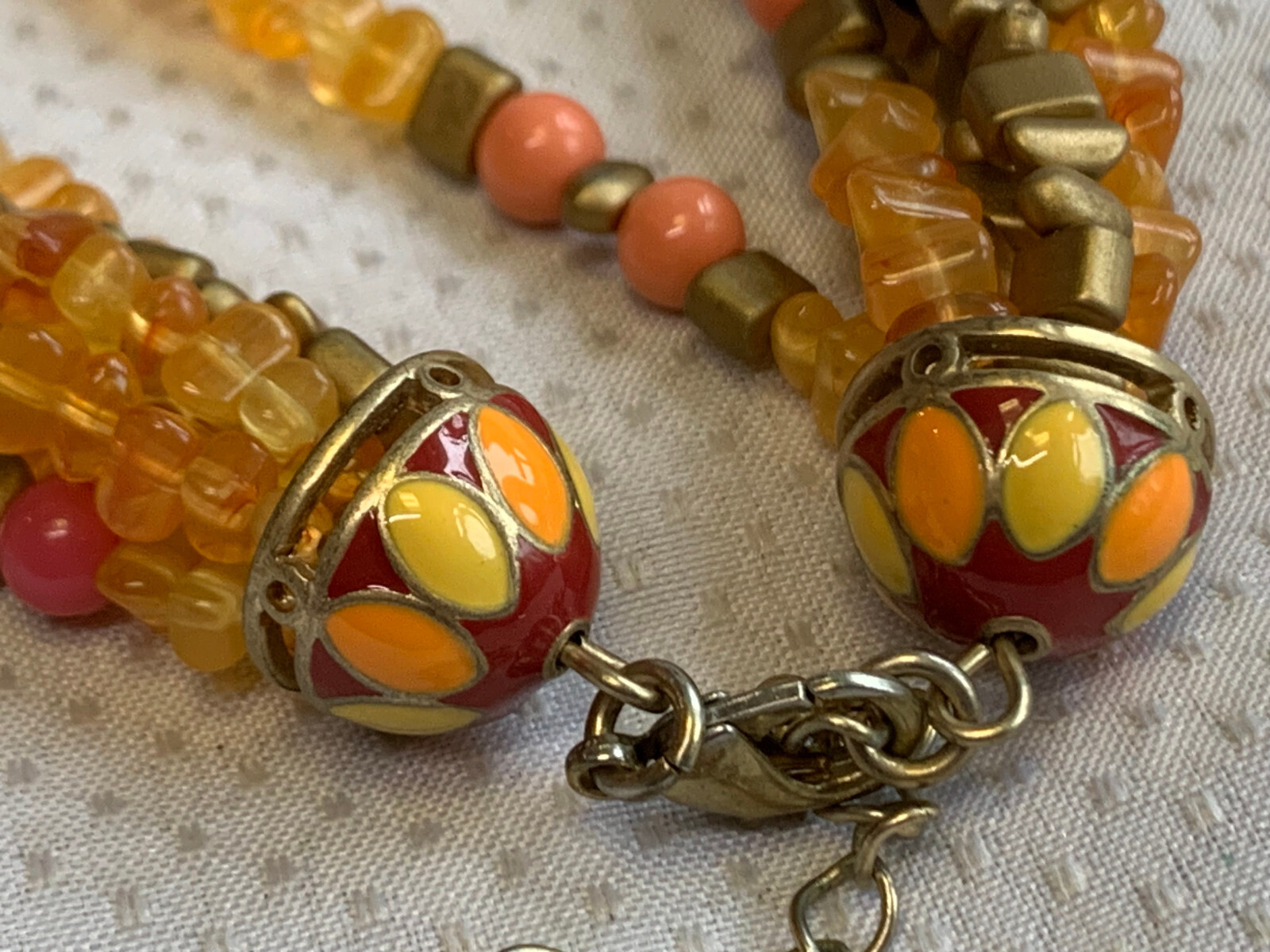 Chico’s Costume Jewelry Lot Necklaces Beaded Earthtones Layering Pieces