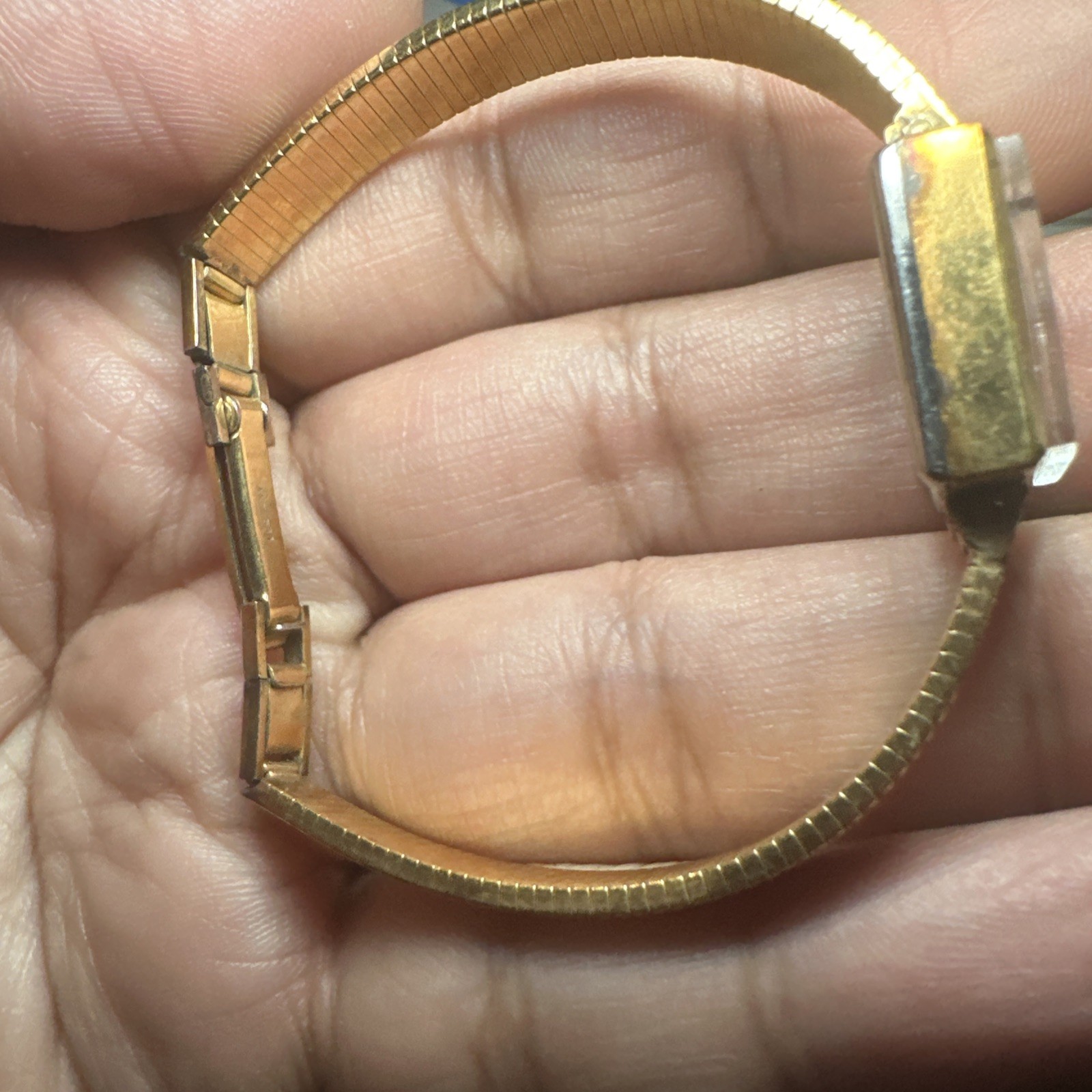 Working Vintage Pedre 17 Jewels Manual Wind Ladies Gold Tone 15mm Fit 6in Rare