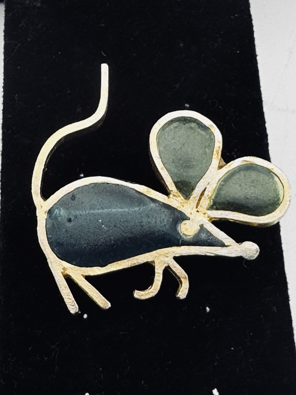 Rare Lester “Joy” Signed Stained Glass Mouse